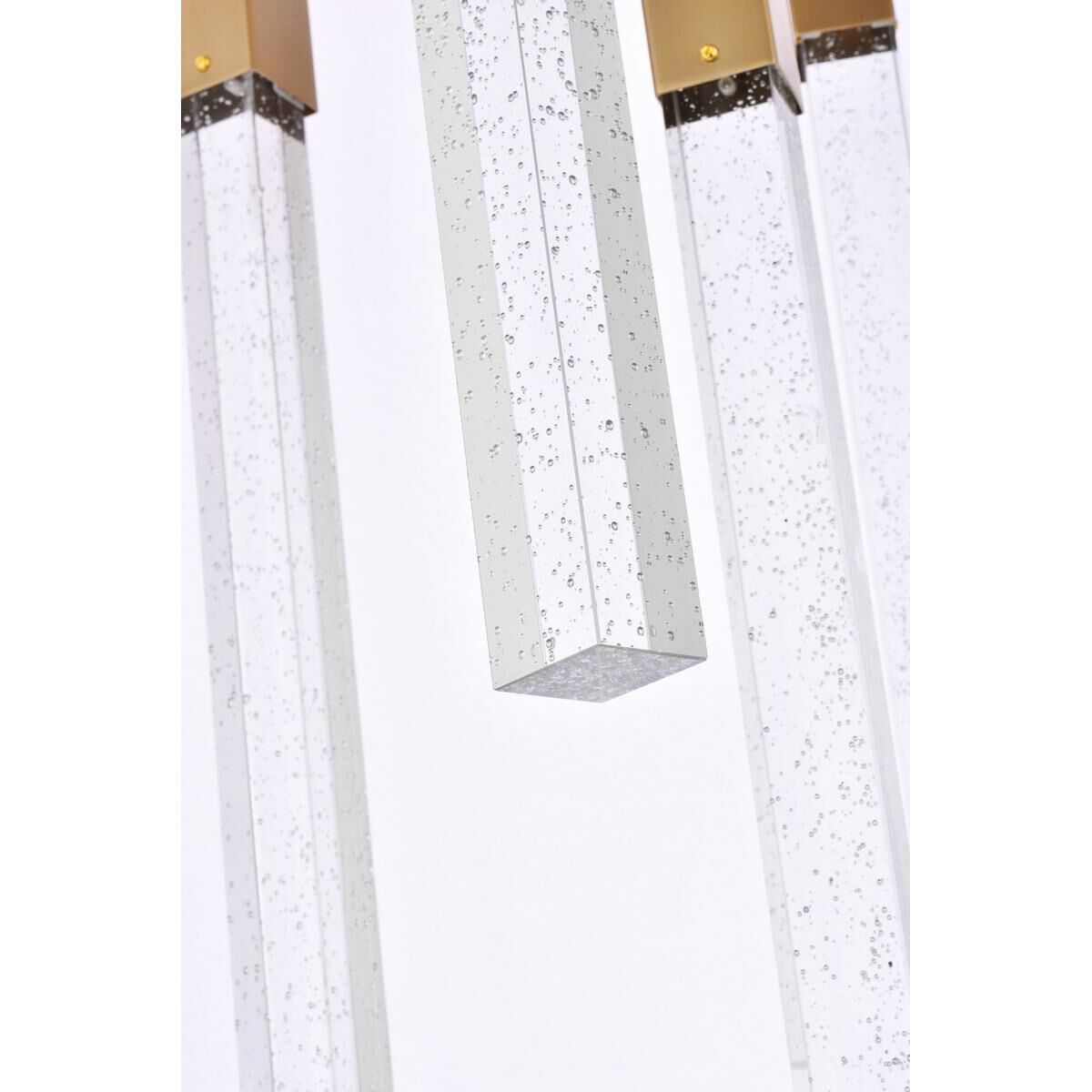 Shown in Satin Gold finish and Royal Cut Clear crystal