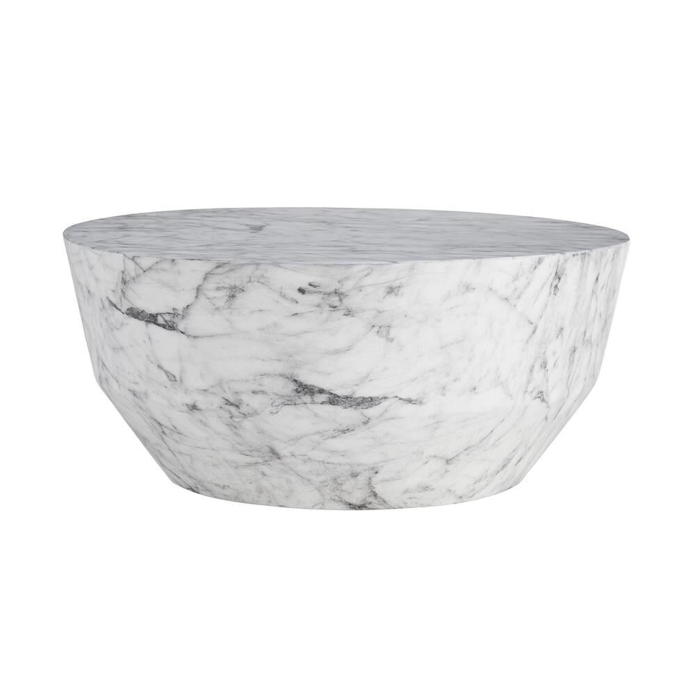 Shown in White Faux Marble finish