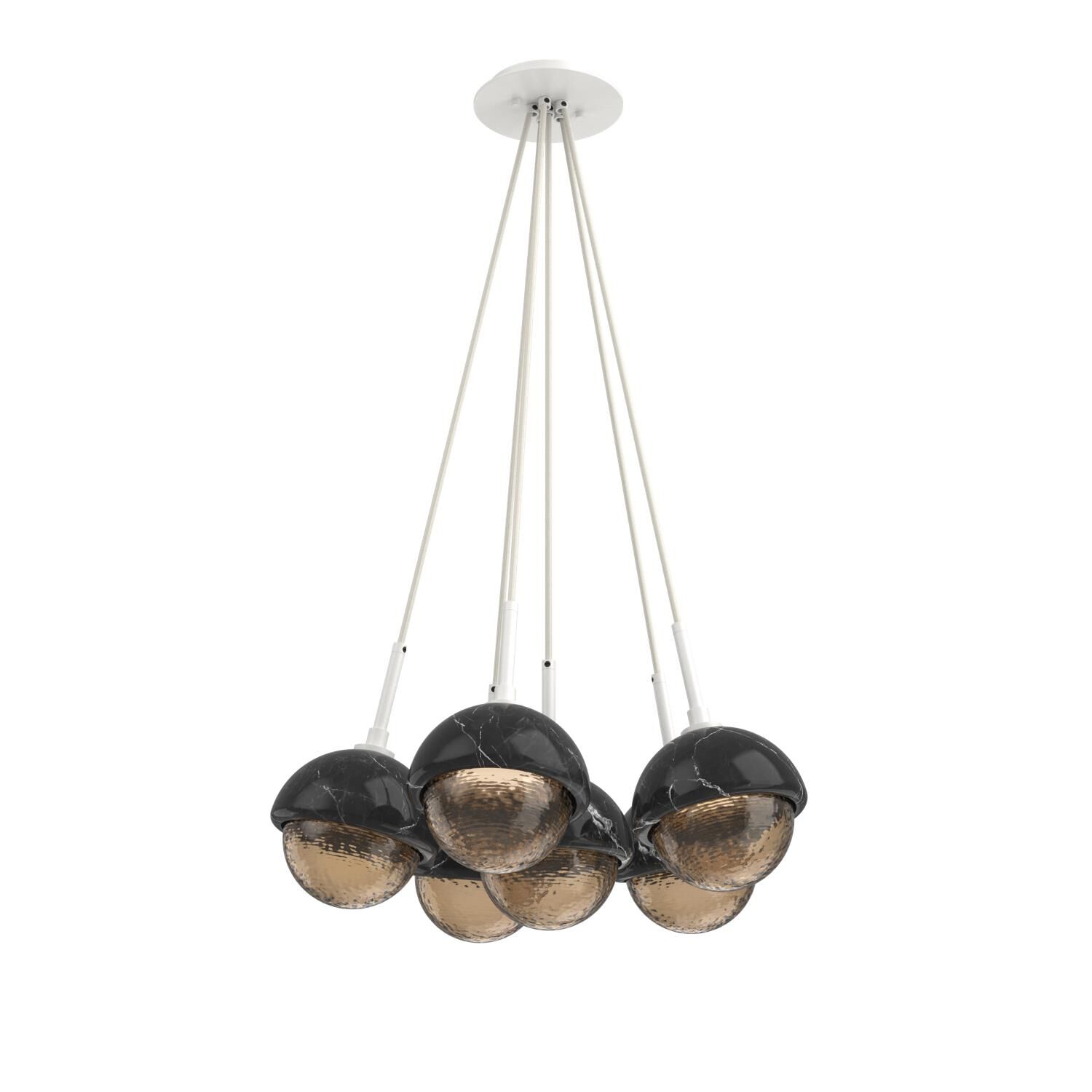 Levi Wilson Cabochon 19 Inch Multi Pendant Light by Hammerton Studio