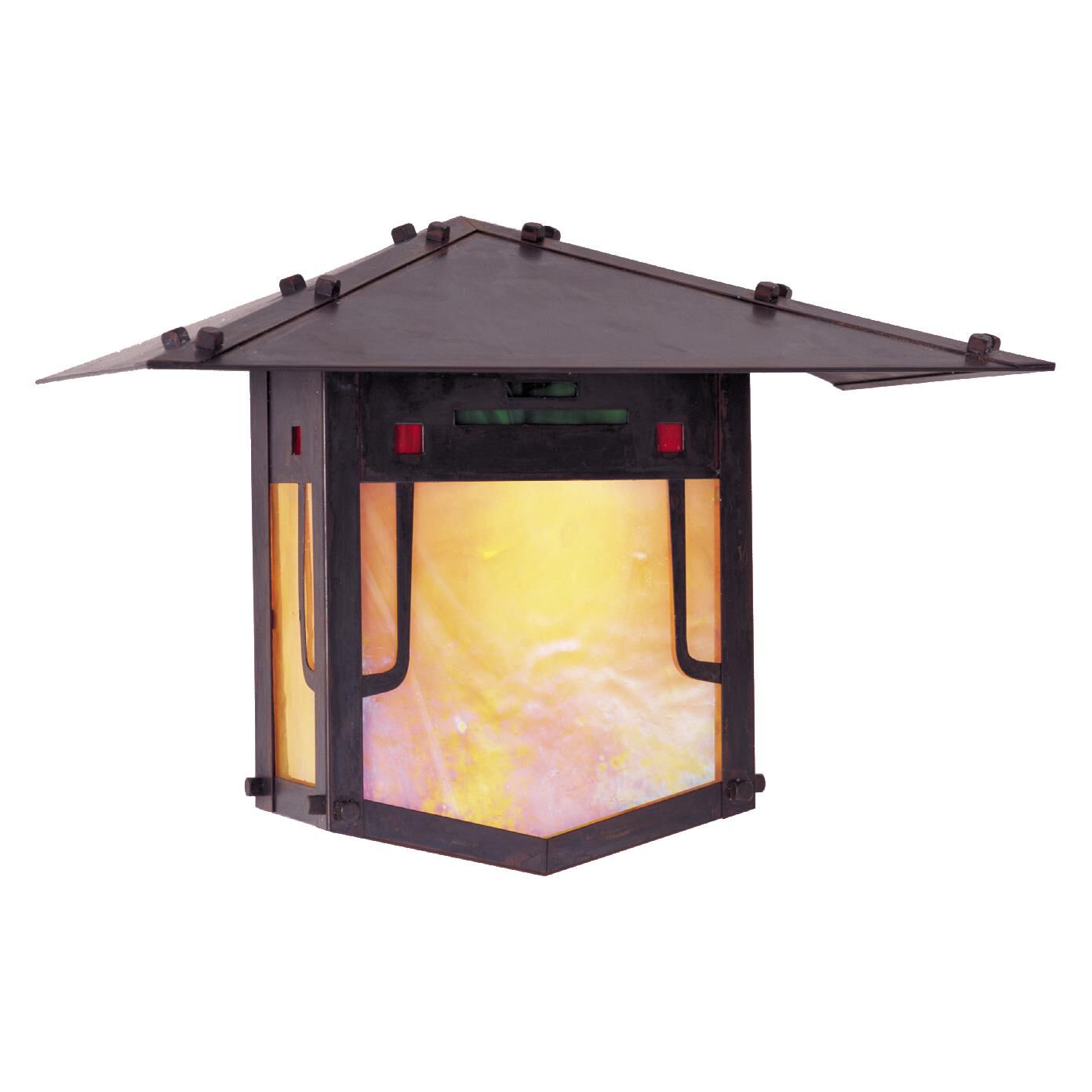Pagoda 7 Inch Tall 1 Light Outdoor Wall Light by Arroyo Craftsman
