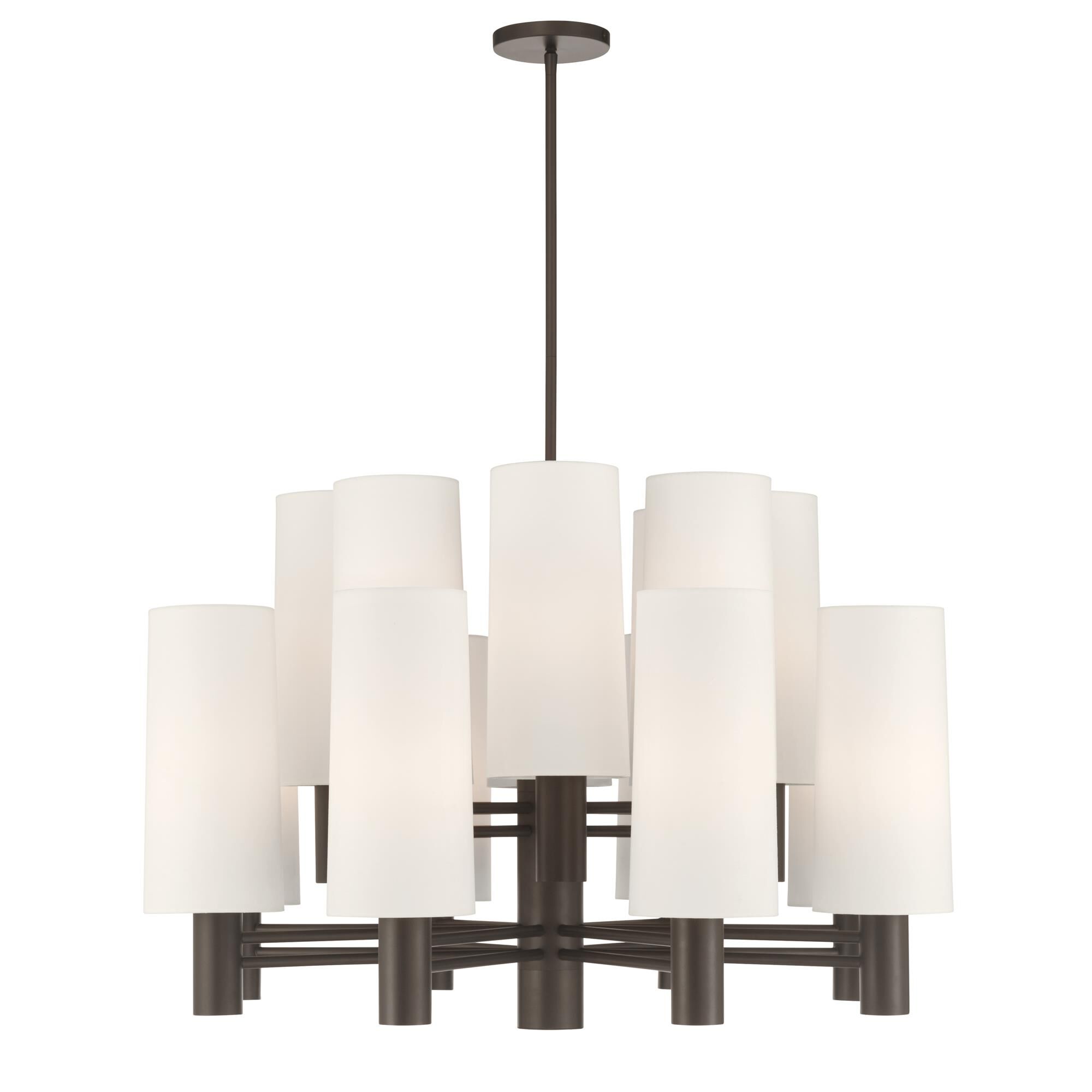 Shown in Dark Bronze finish and White shade