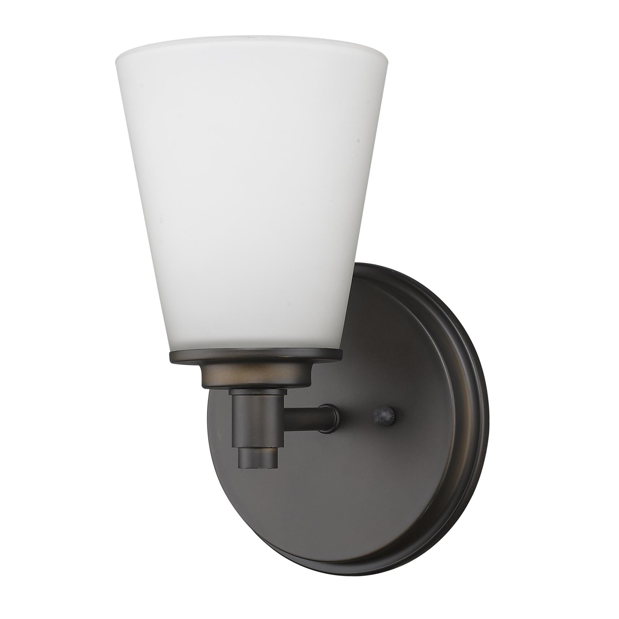 Shown in Oil Rubbed Bronze finish and White glass and Etched White Cones Shaped Glass shade