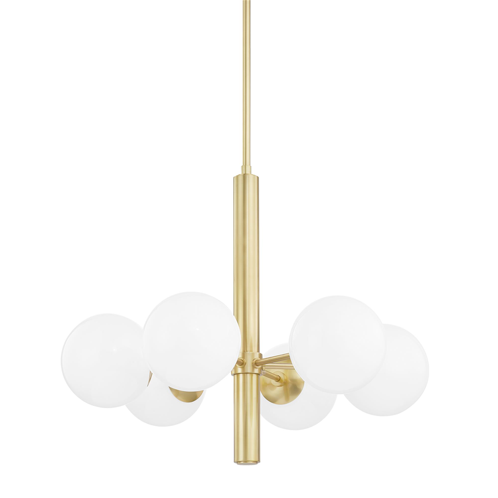 Stella 36 Inch 6 Light Chandelier,