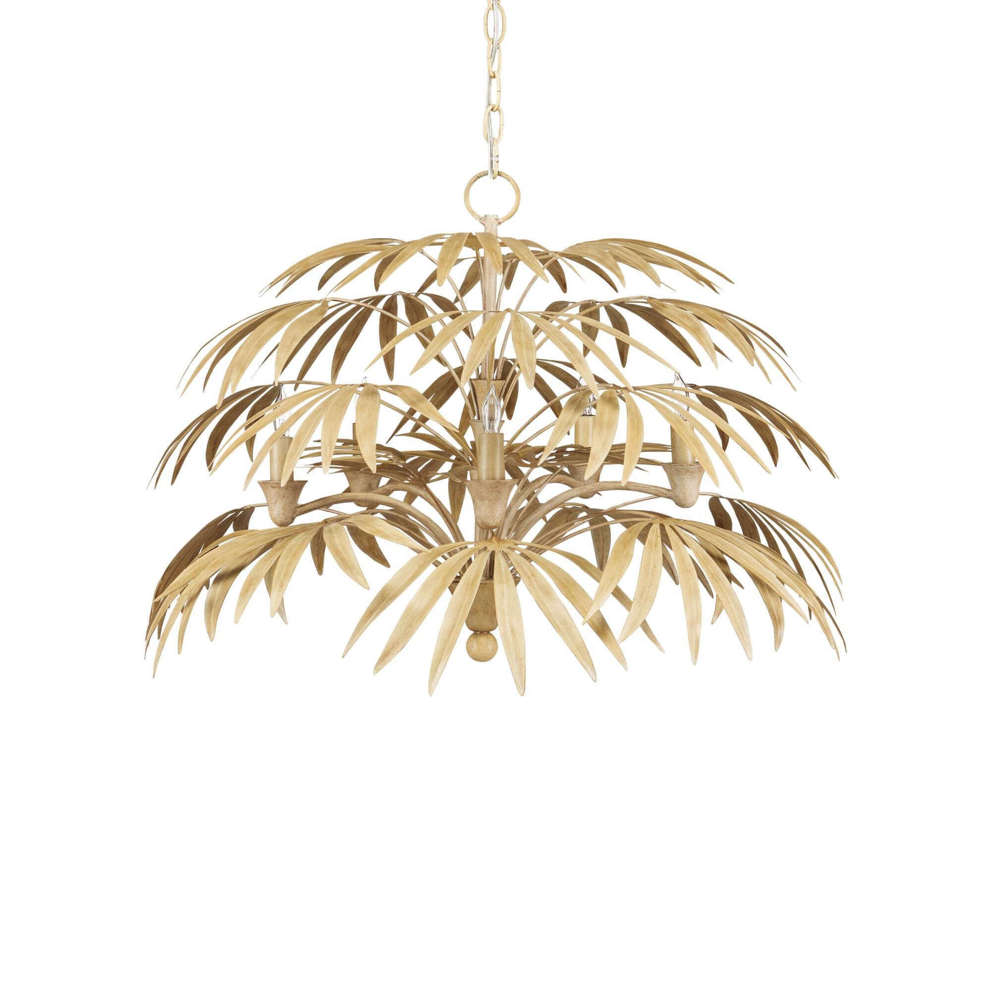 Calliope 32 Inch 5 Light Chandelier by Currey and Company