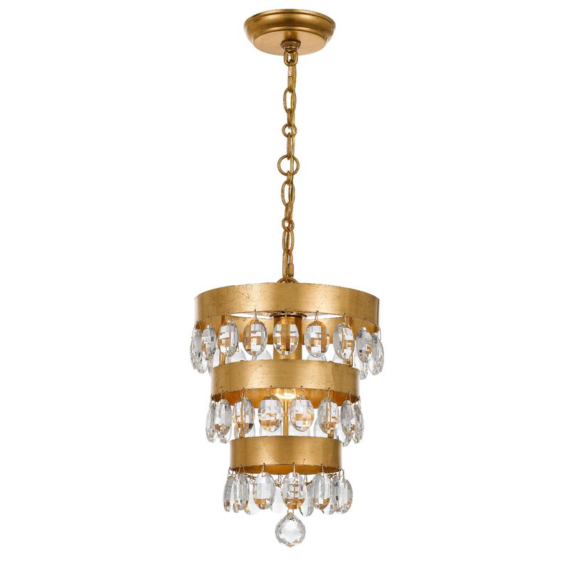 Perla 14 Inch Mini Pendant by Crystorama