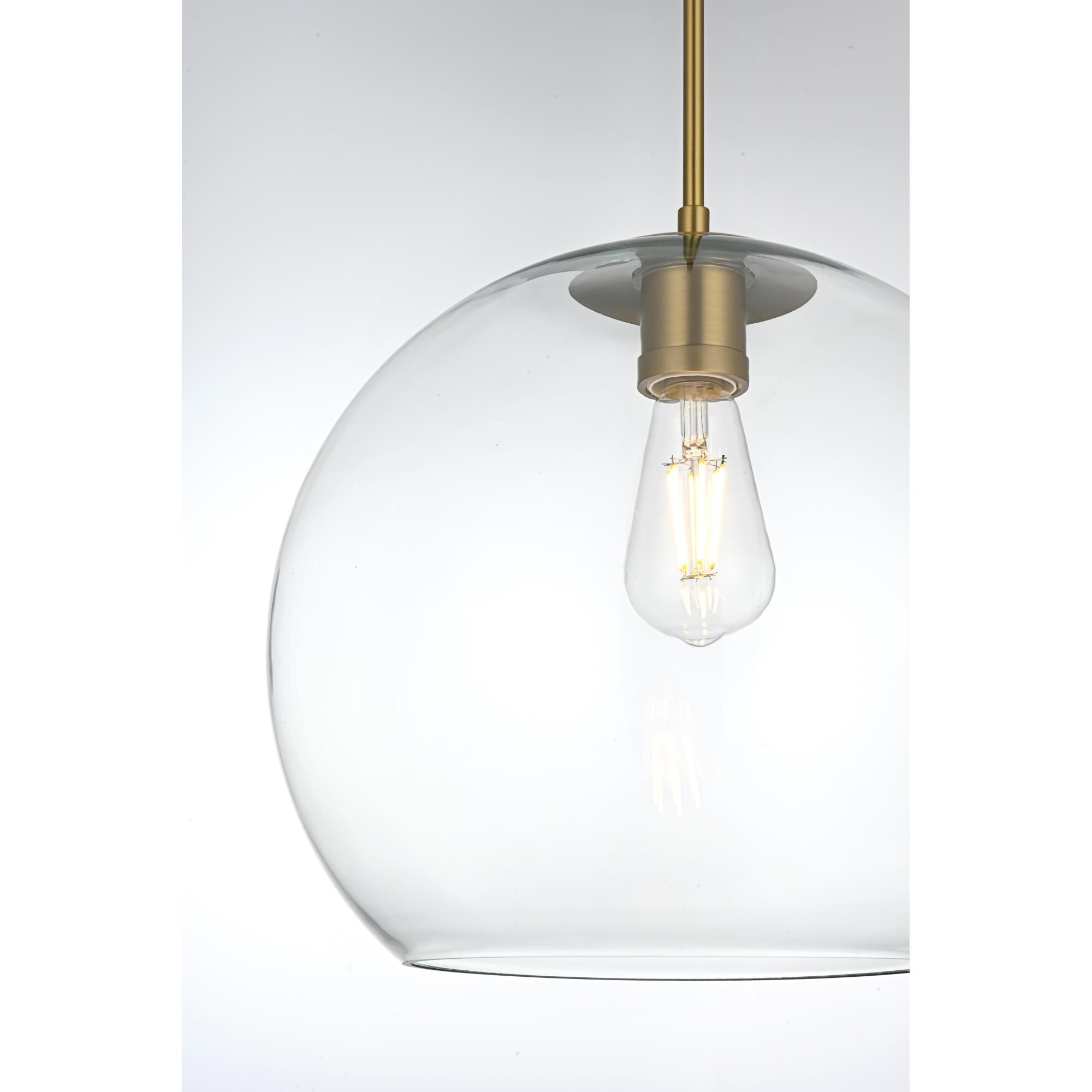 Baxter 14 Inch Large Pendant by Elegant Lighting