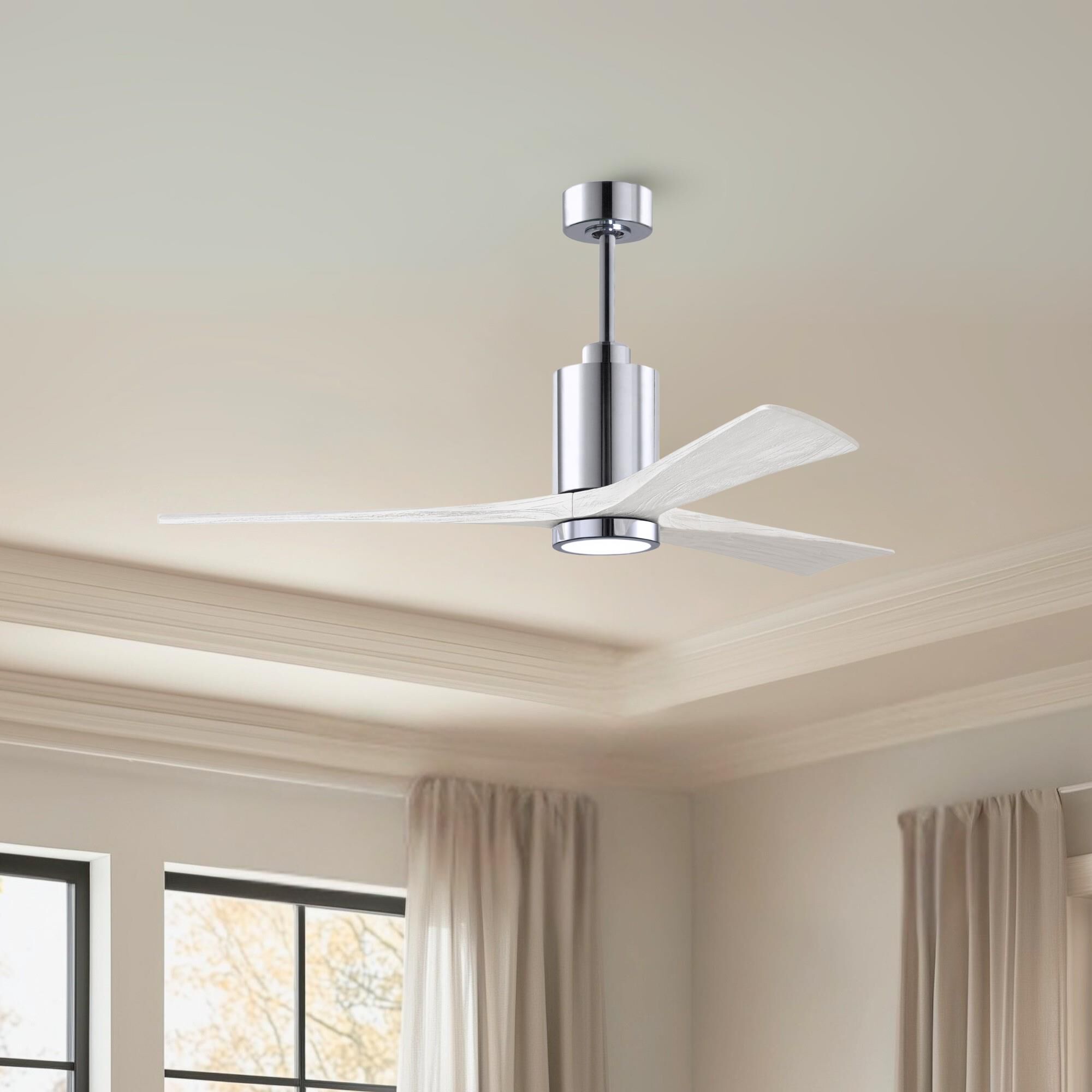 Patricia 60 Inch Ceiling Fan with Light Kit by Matthews Fan Company