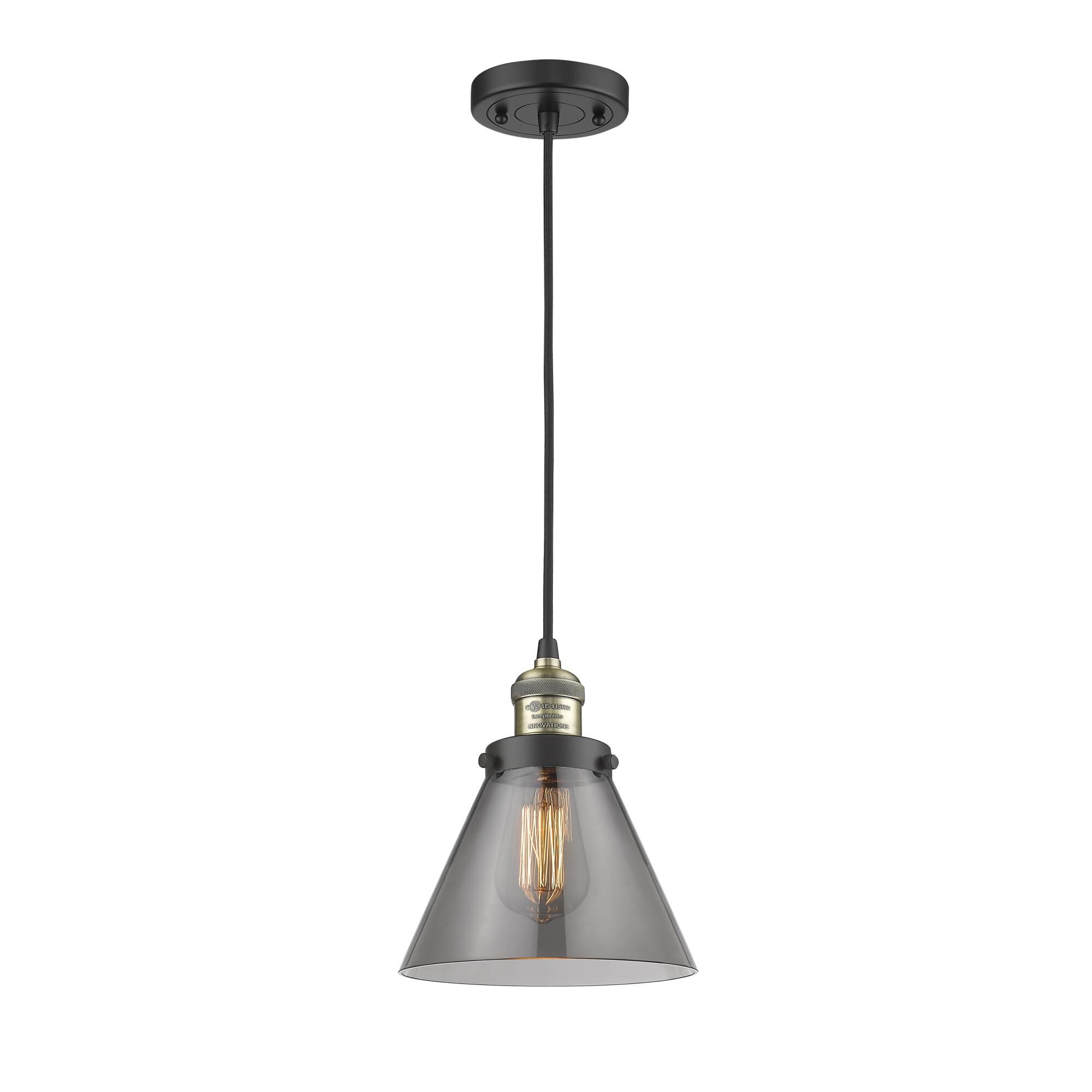 Bruno Marashlian Large Cone 8 Inch Mini Pendant by Innovations Lighting