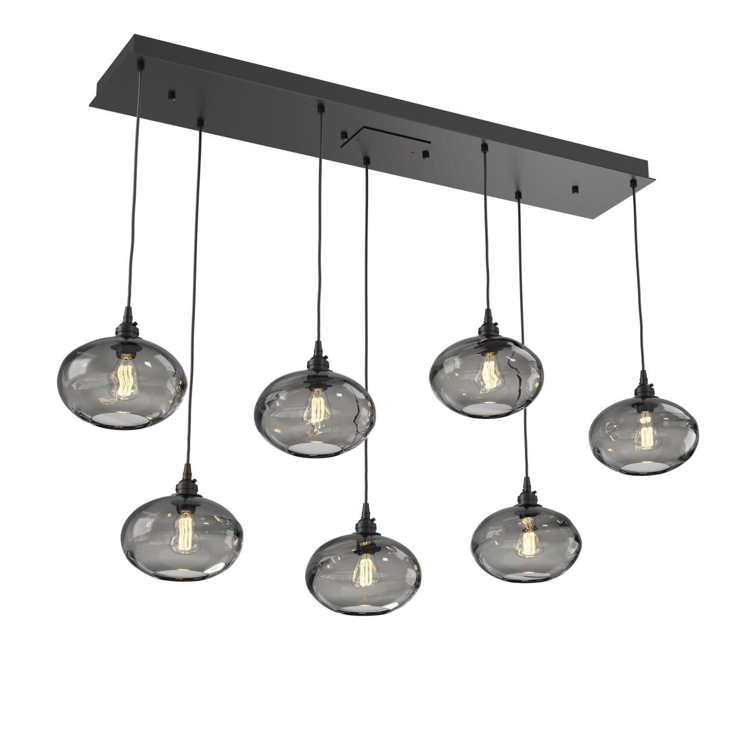 Coppa 14 Inch 7 Light Linear Suspension Light by Hammerton Studio