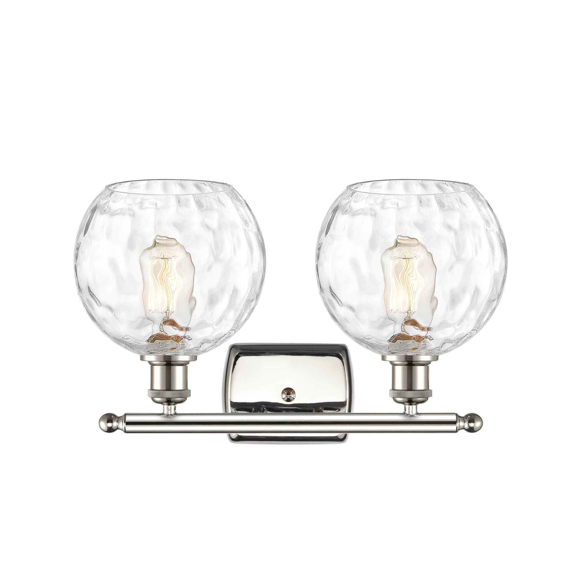 Shown in Polished Nickel finish and Clear glass