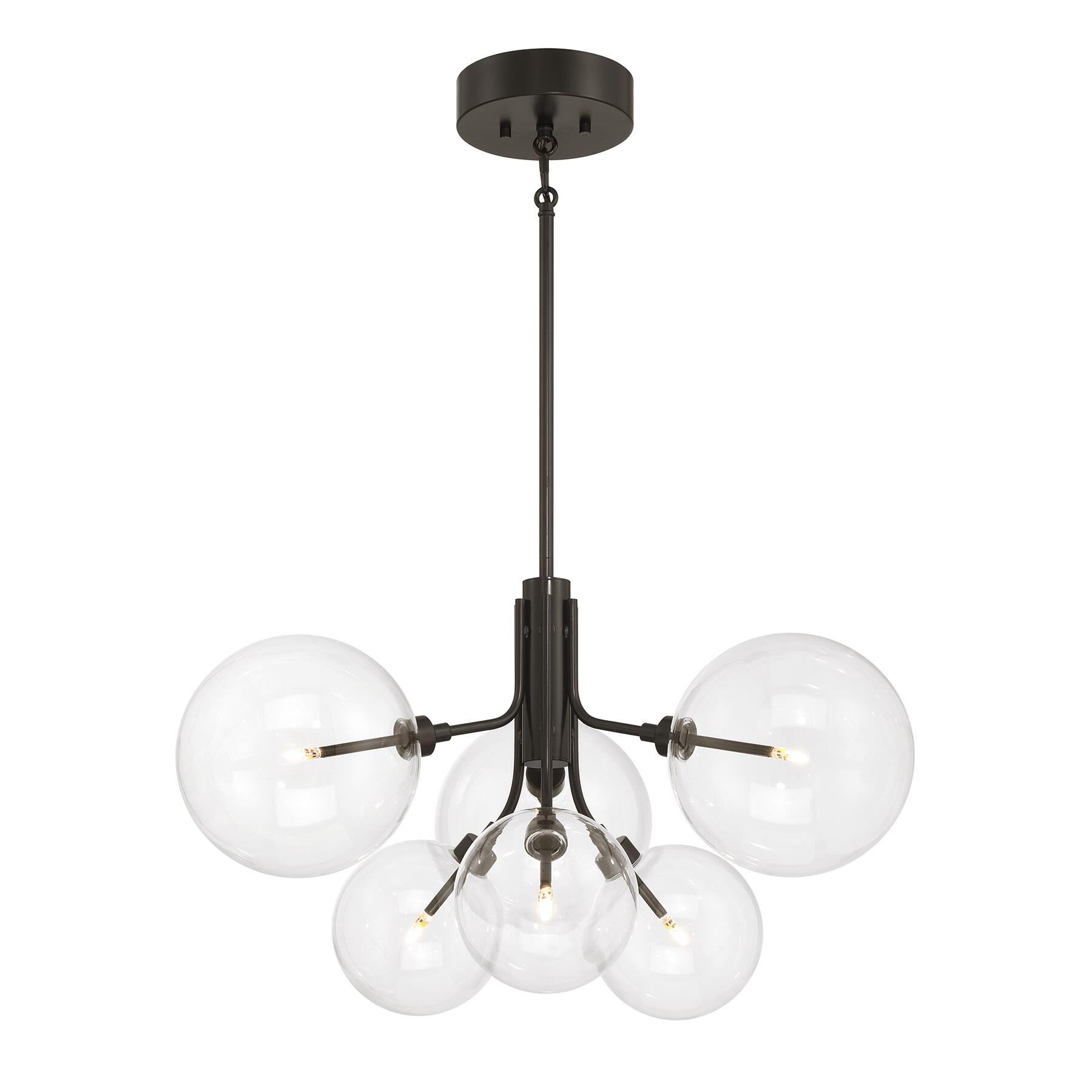 Shown in Oil Rubbed Bronze finish and Clear glass