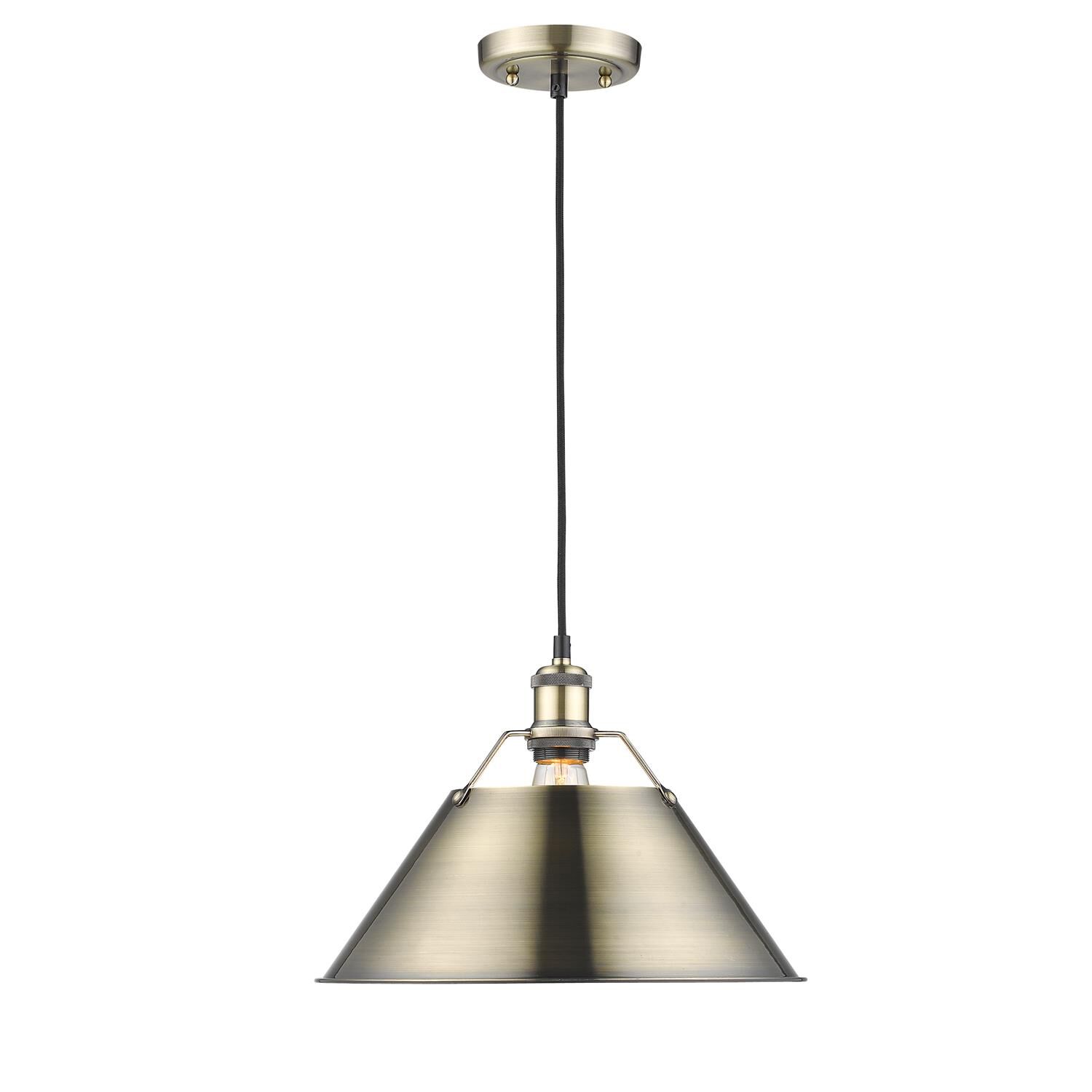 Orwell 14 Inch Large Pendant by Golden Lighting