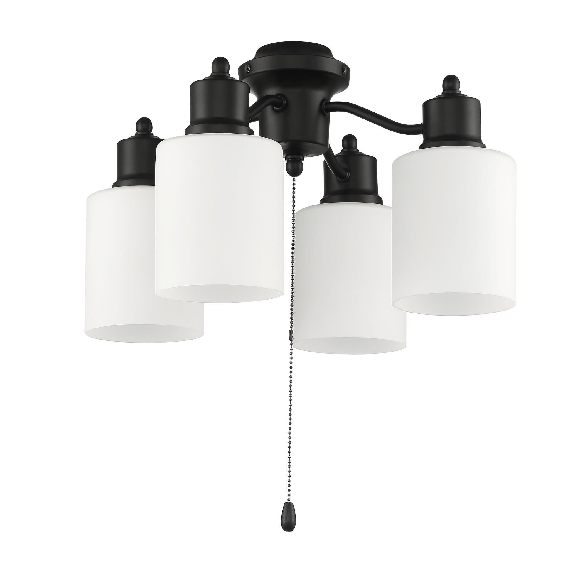 Light Fitter And Glass 4 Light LED Fan Light Kit by Craftmade