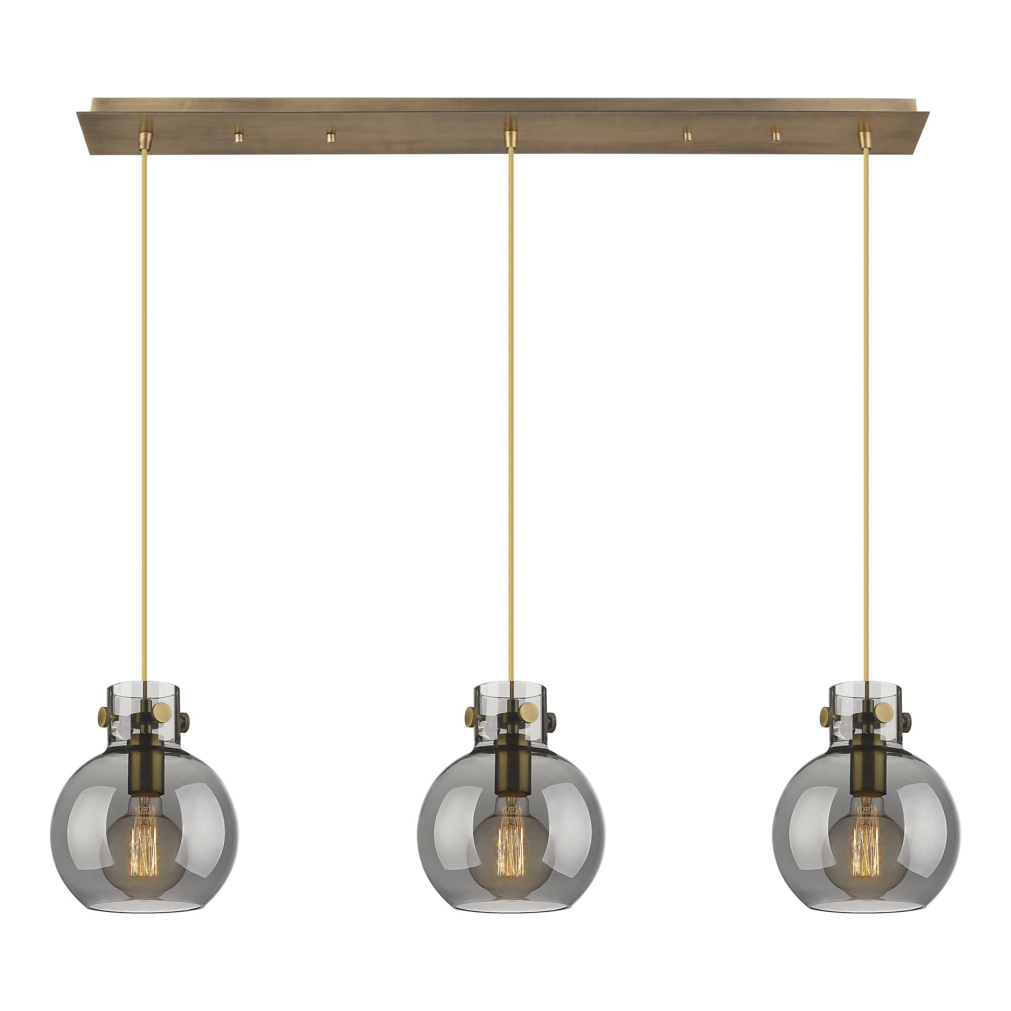 Bruno Marashlian Newton Sphere 39 Inch 3 Light Linear Suspension Light by Innovations Lighting