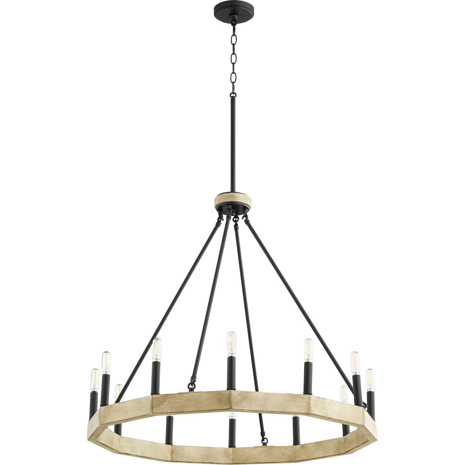 Alpine 30 Inch 12 Light Chandelier by Quorum International