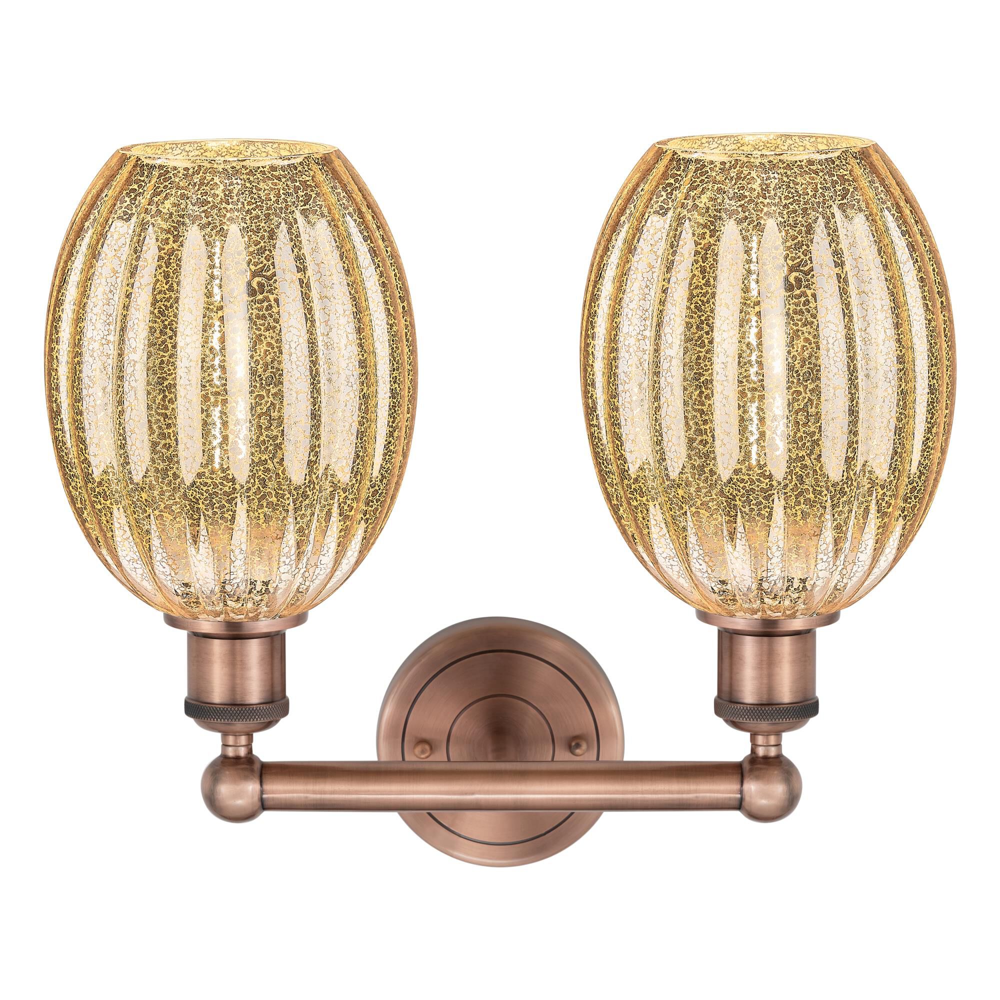 Shown in Antique Copper finish and Mercury glass