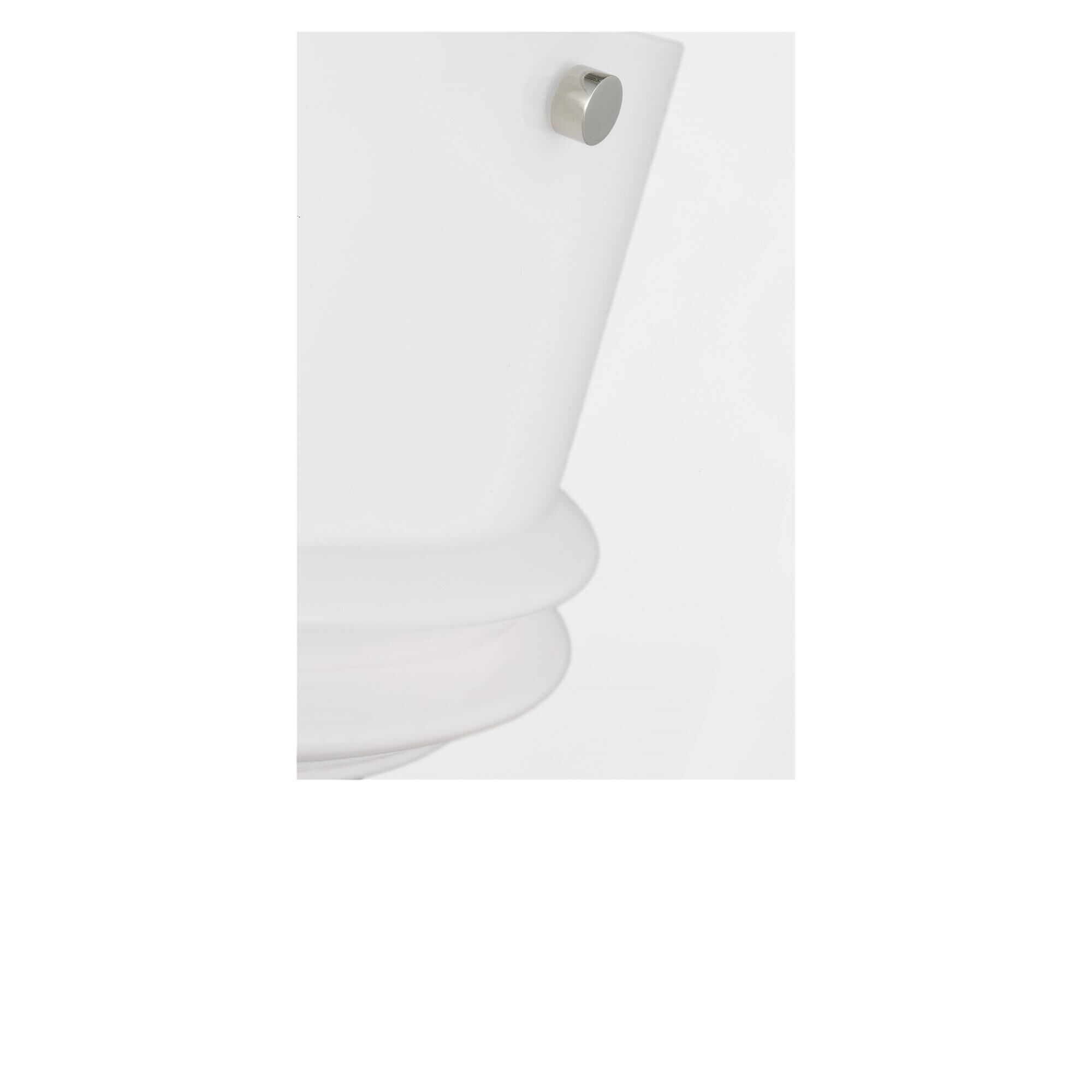 Shown in Milk Glass finish and Milk glass