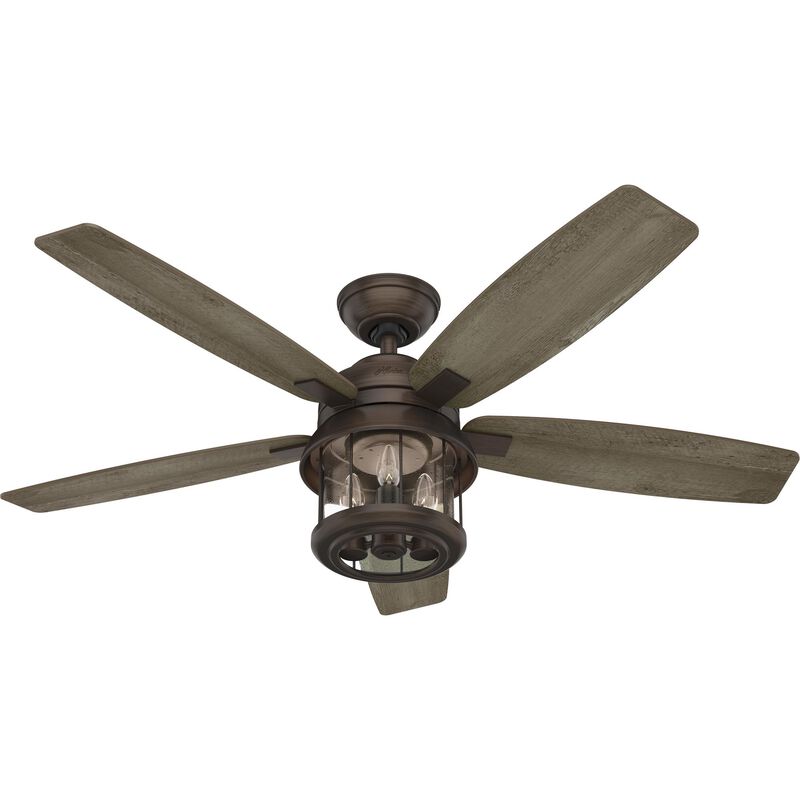 Coral Bay 52 Inch Ceiling Fan with Light Kit by Hunter Fan