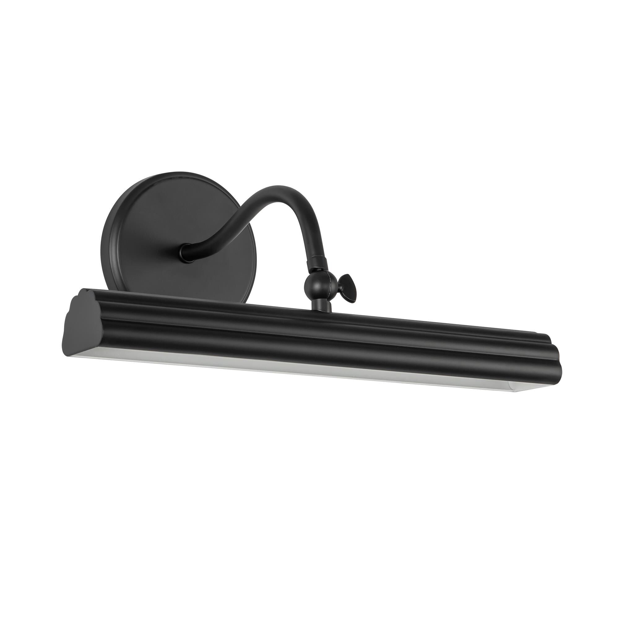 Shown in Matte Black finish and Frosted Acrylic Diffuser glass and Aluminum shade