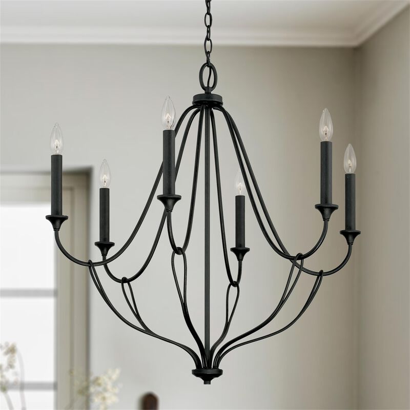 Bentley 30 Inch 6 Light Chandelier by Capital Lighting Fixture Company