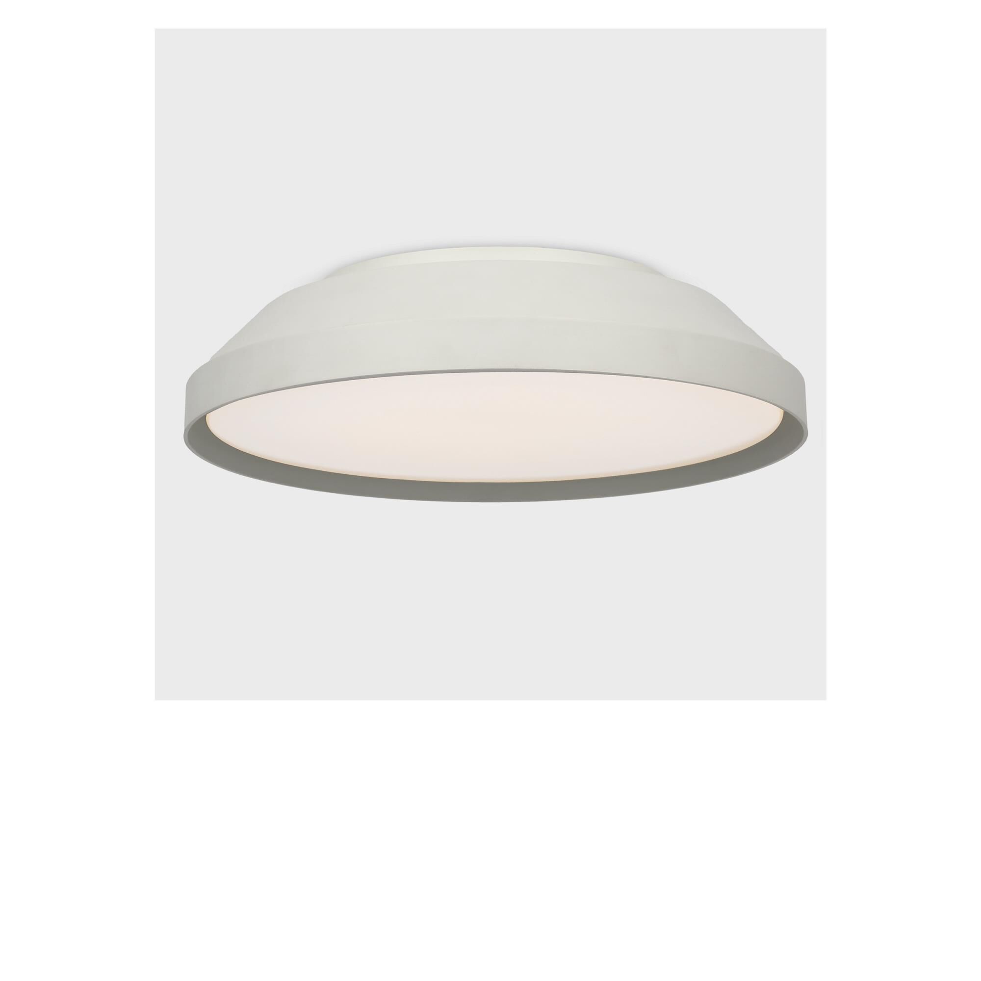 Shown in Matte White finish and White Acrylic shade