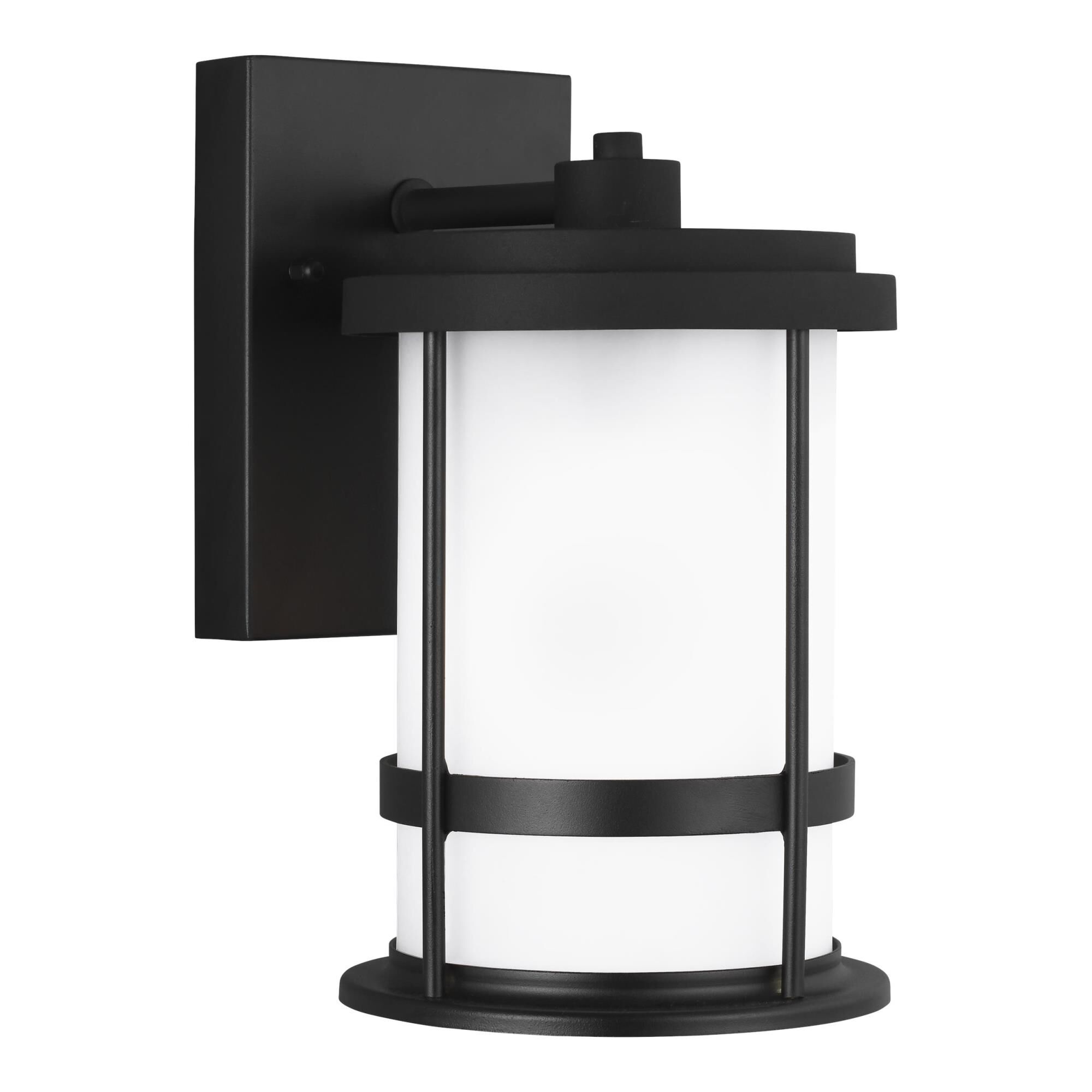 Shown in Black finish and Satin Etched glass