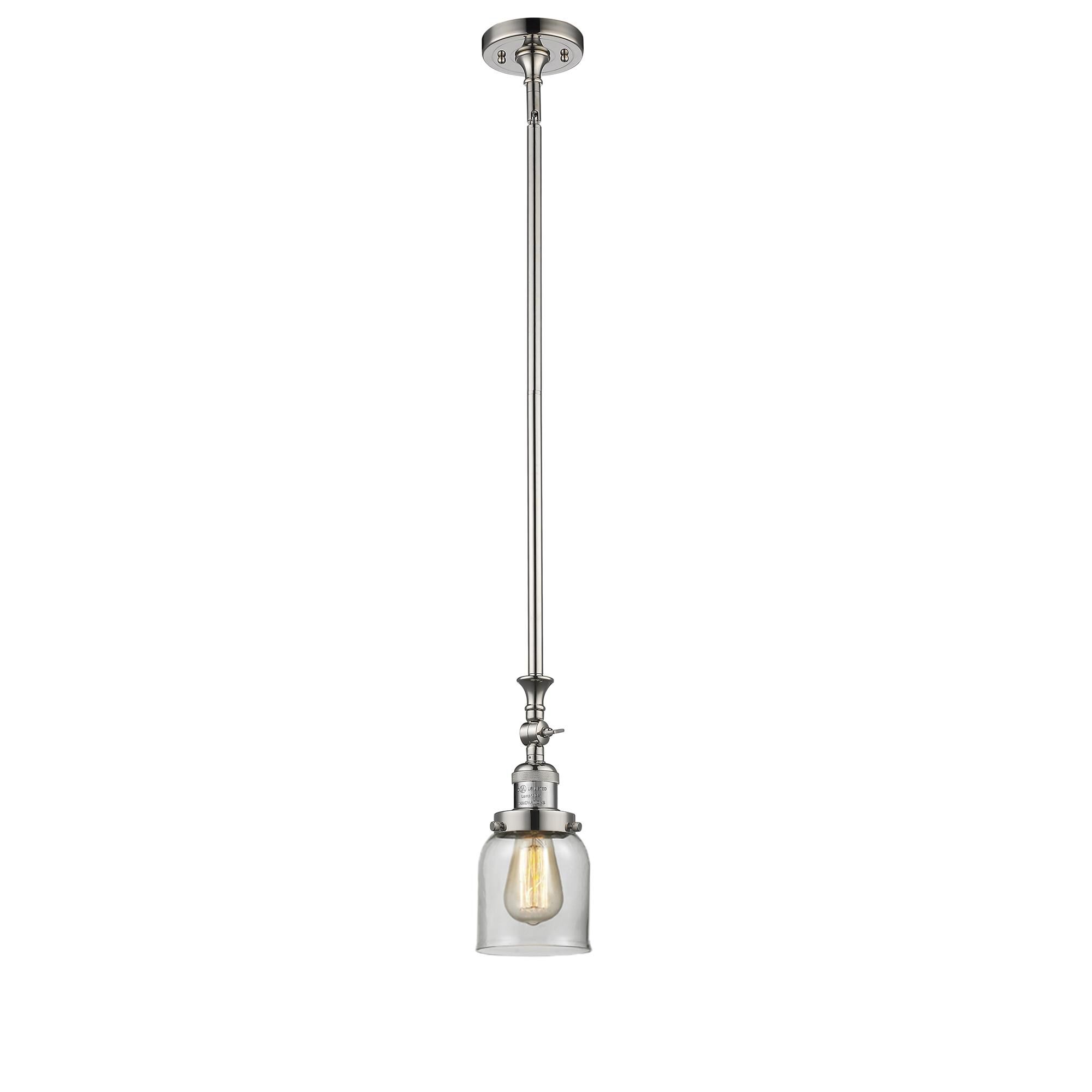 Shown in Polished Nickel finish and Clear glass
