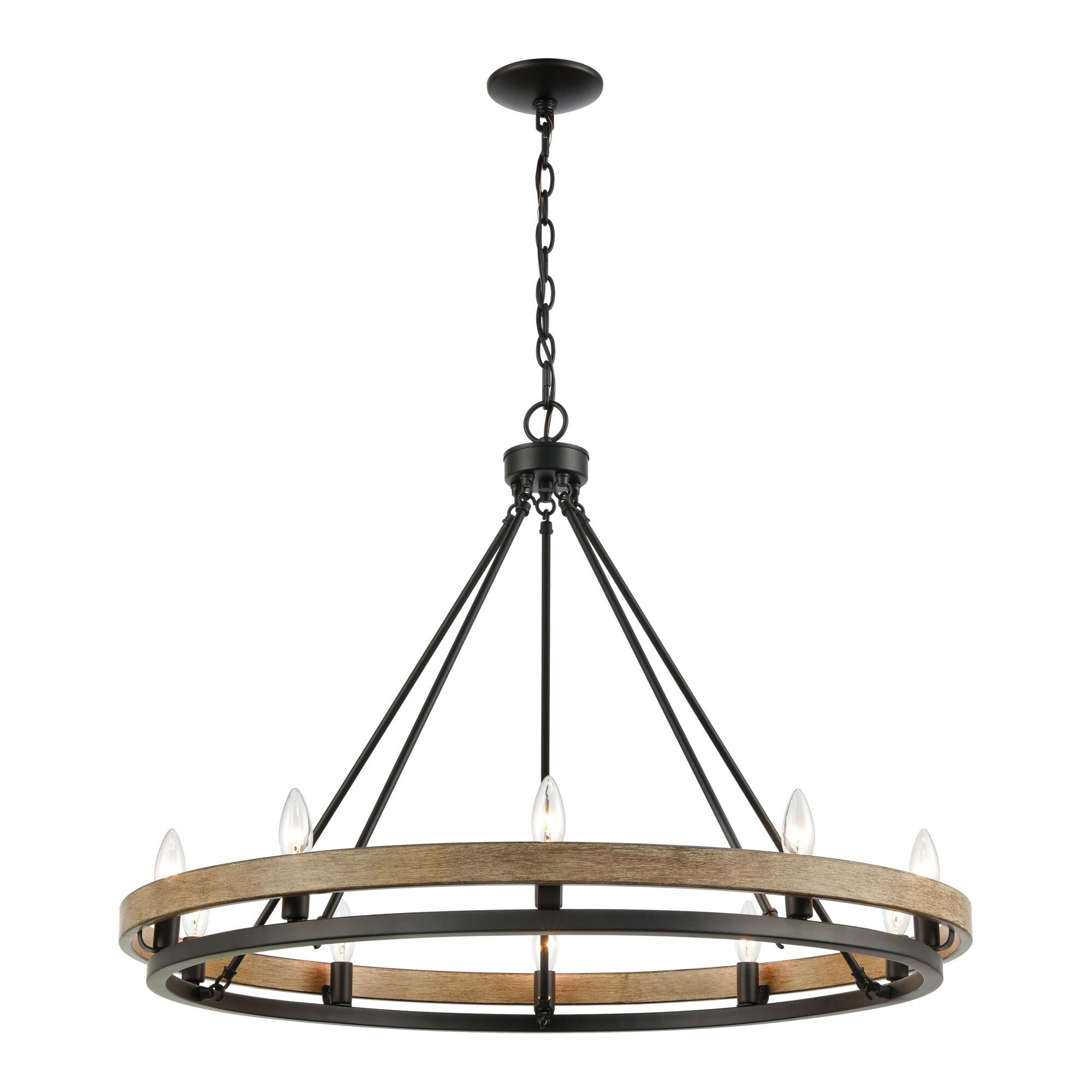 Ramsey 34 Inch 10 Light Chandelier by ELK Lighting