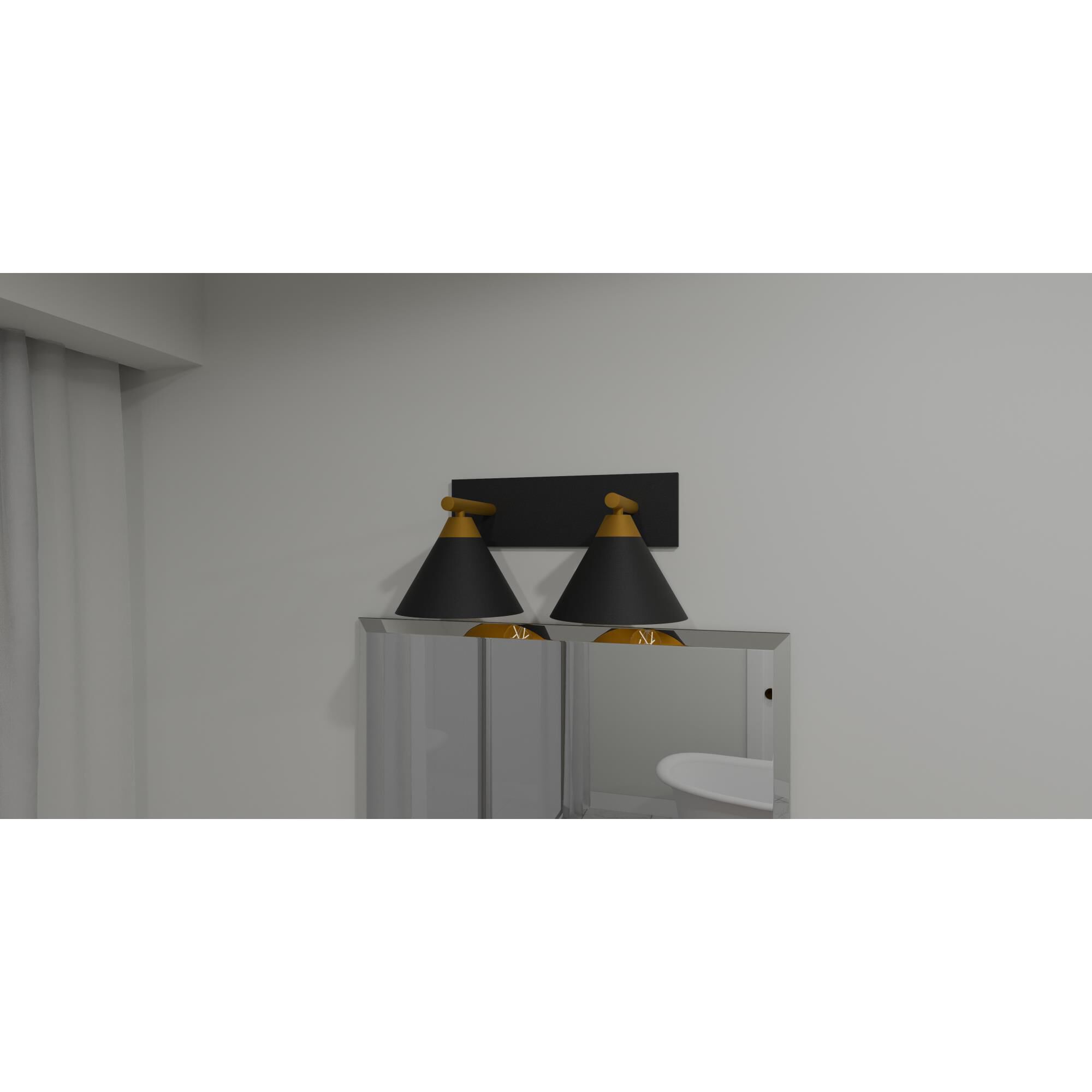 Shown in Matte Black finish and Metal shade