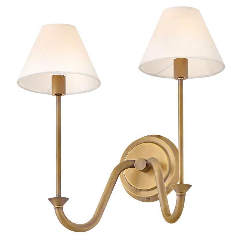 Greta 16 Inch Wide 2 Light Wall Sconce by Hinkley