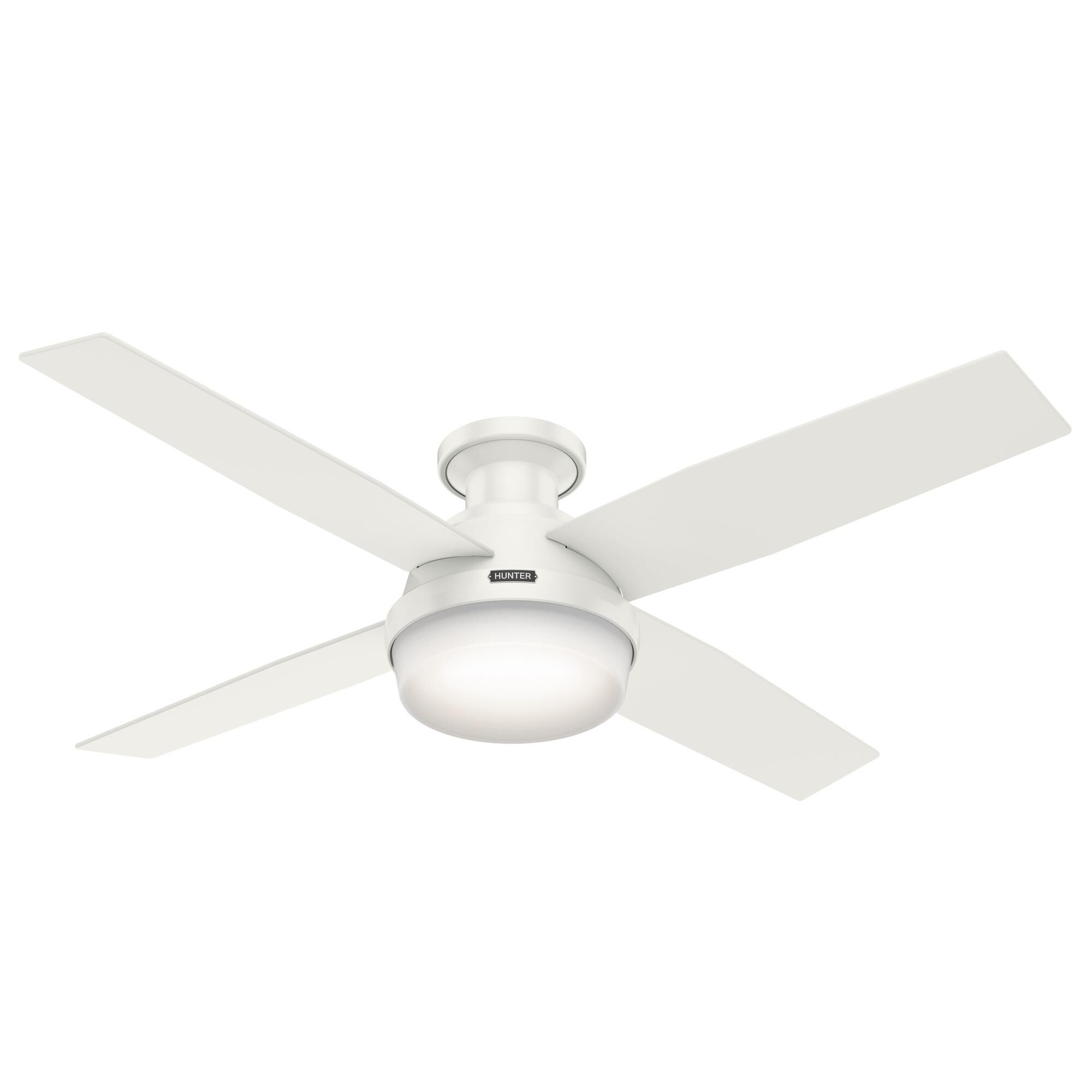 Shown in Fresh White finish and Cased White glass