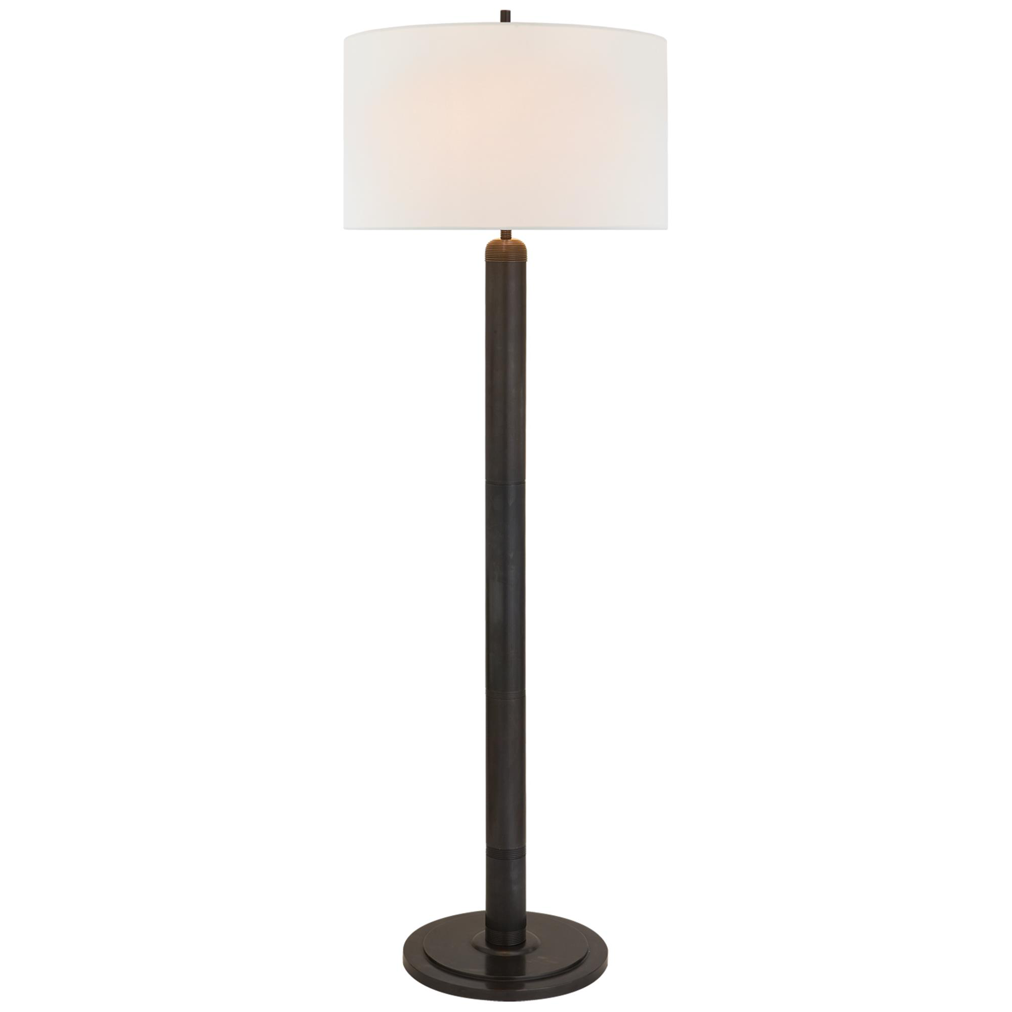 Shown in Bronze finish and Linen shade