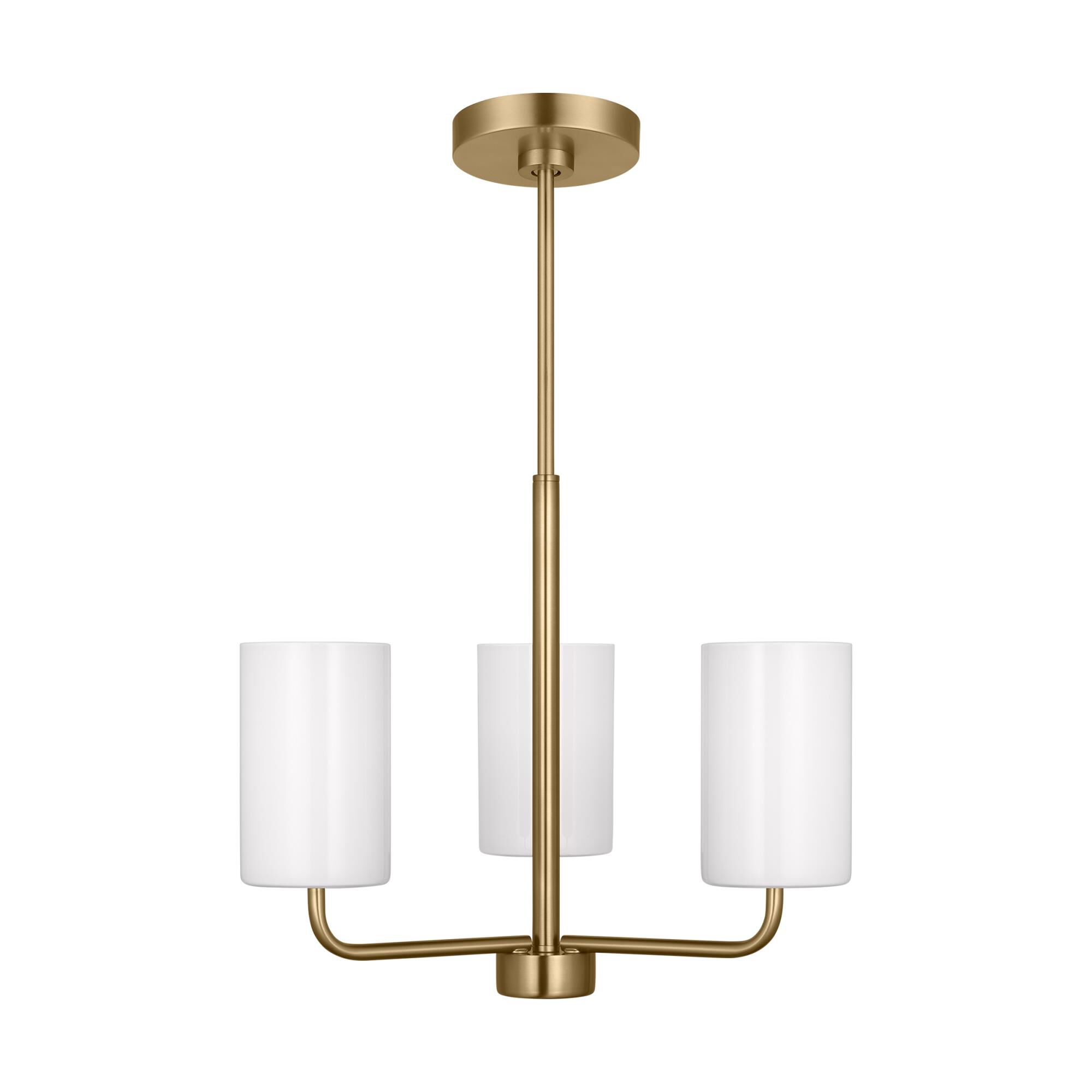 Shown in Satin Bronze finish and Clear Outside / Painted White Inside Glass s shade