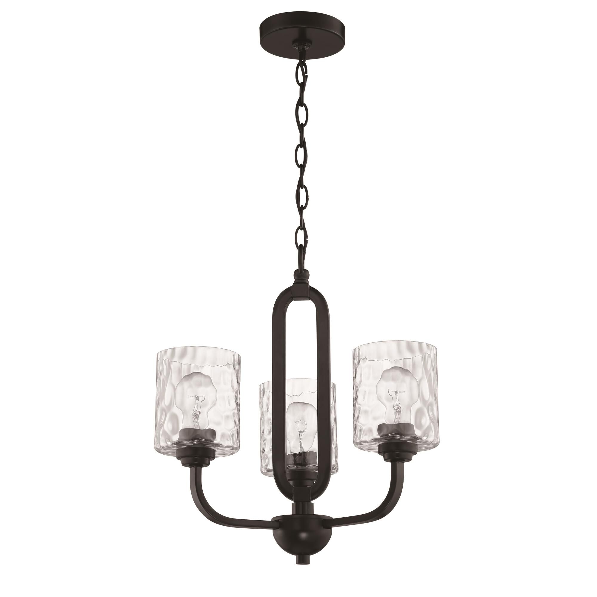 Collins 17 Inch 3 Light Mini Chandelier by Craftmade