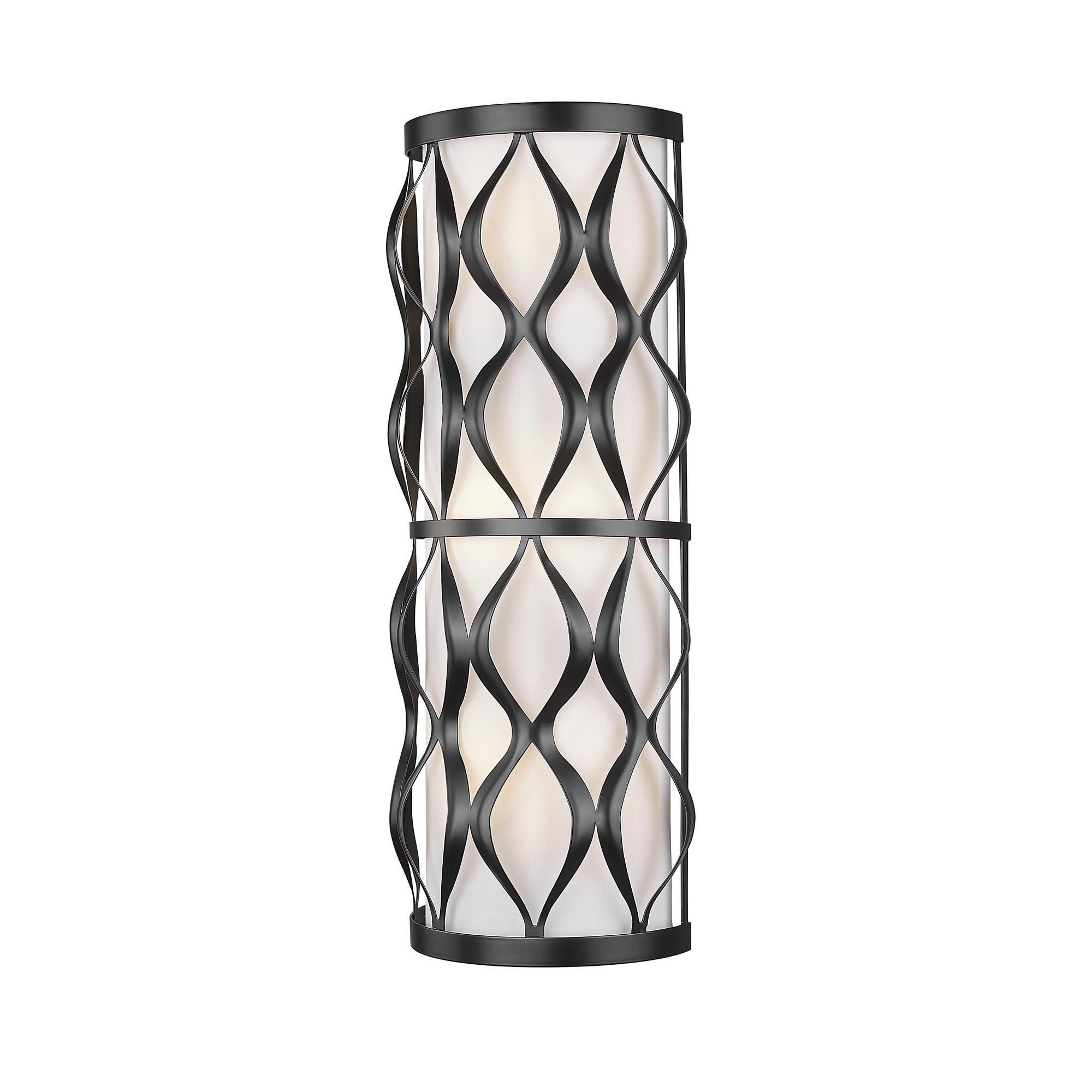 Shown in Matte Black finish and White glass and White shade