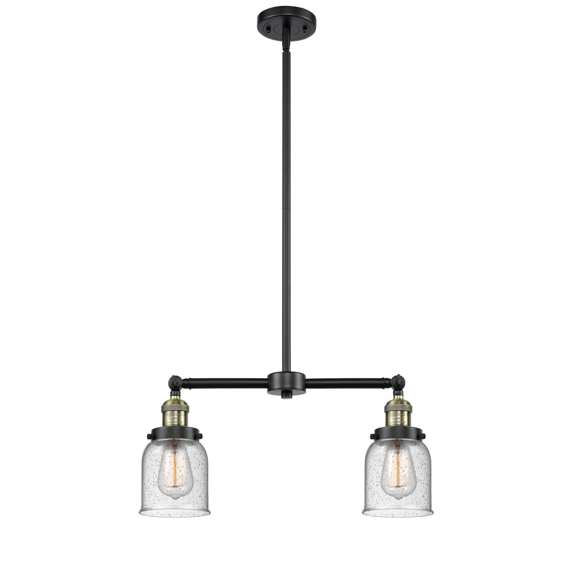 Bruno Marashlian Small Bell 21 Inch 2 Light Mini Chandelier by Innovations Lighting