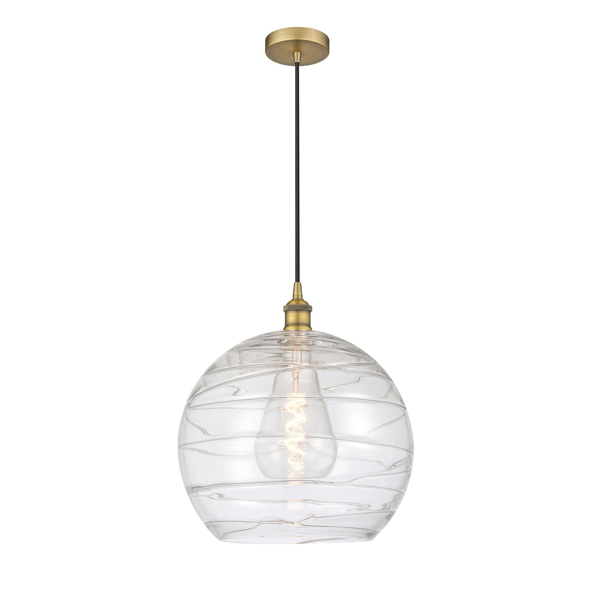 Bruno Marashlian Athens Deco Swirl 14 Inch Large Pendant by Innovations Lighting