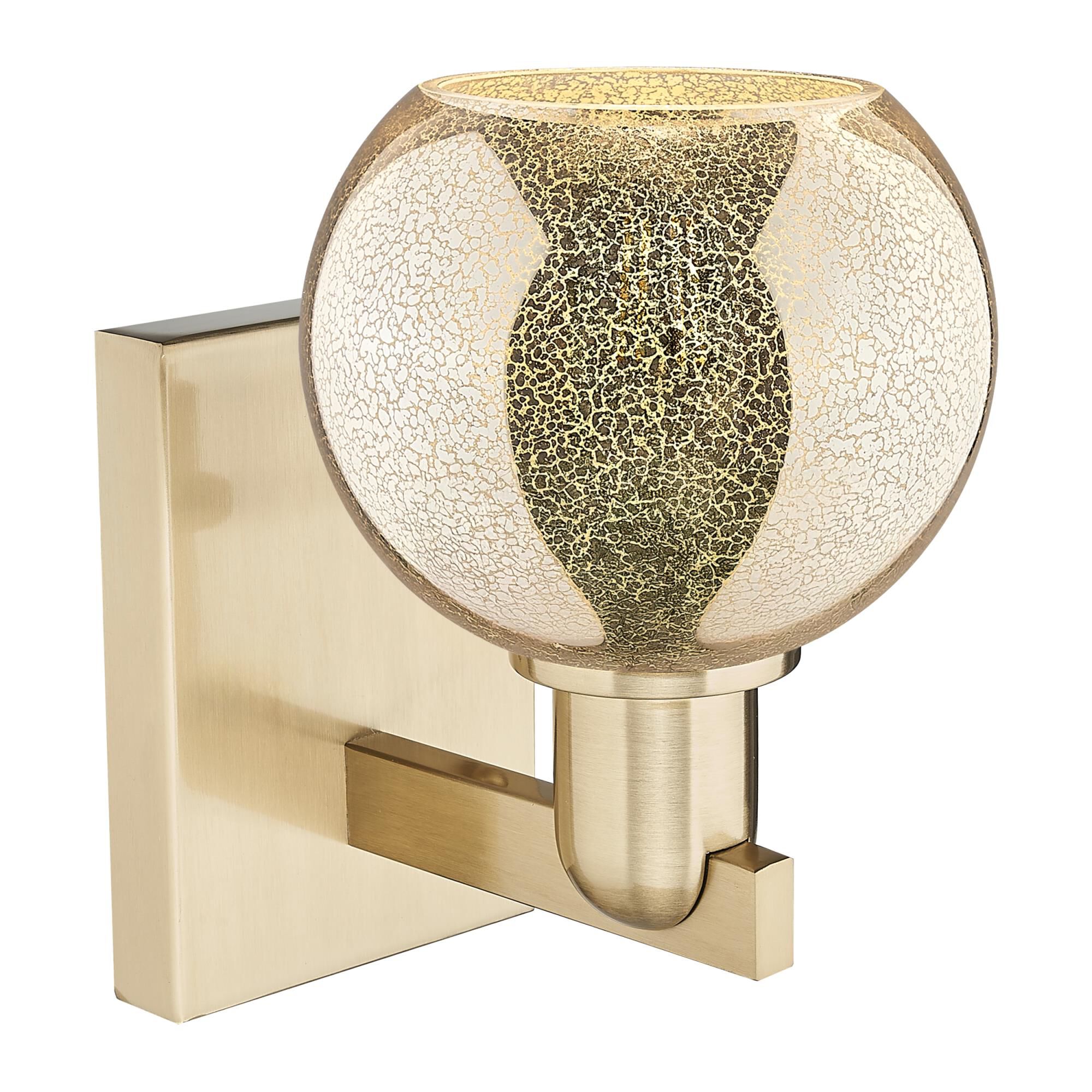 Shown in Champagne Bronze finish and Mercury glass