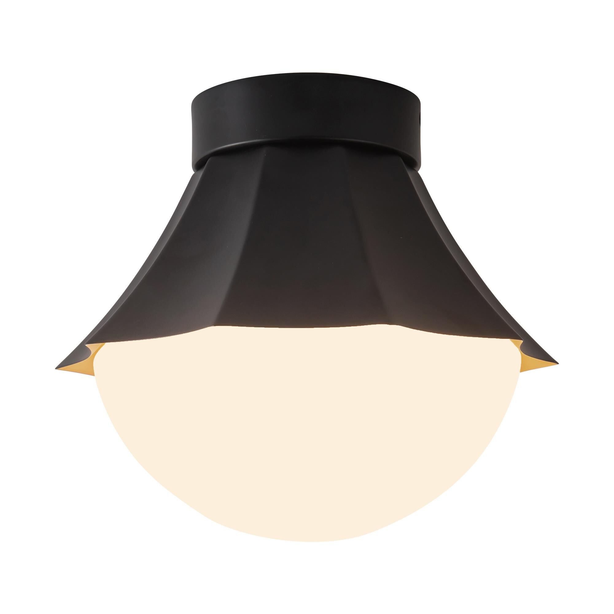 Shown in Matte Black finish and Matte Opal glass