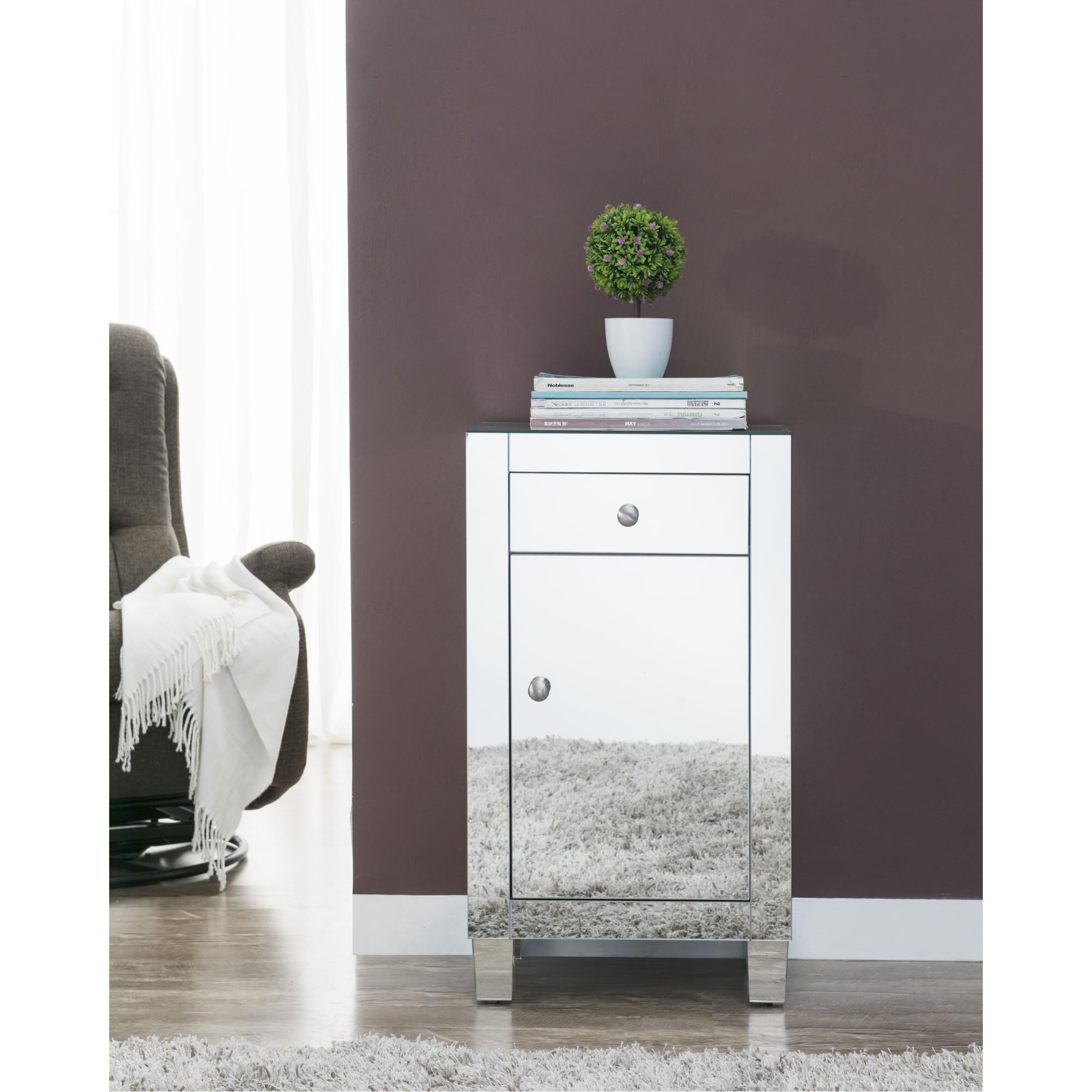 Contempo Storage Cabinet by Elegant Decor