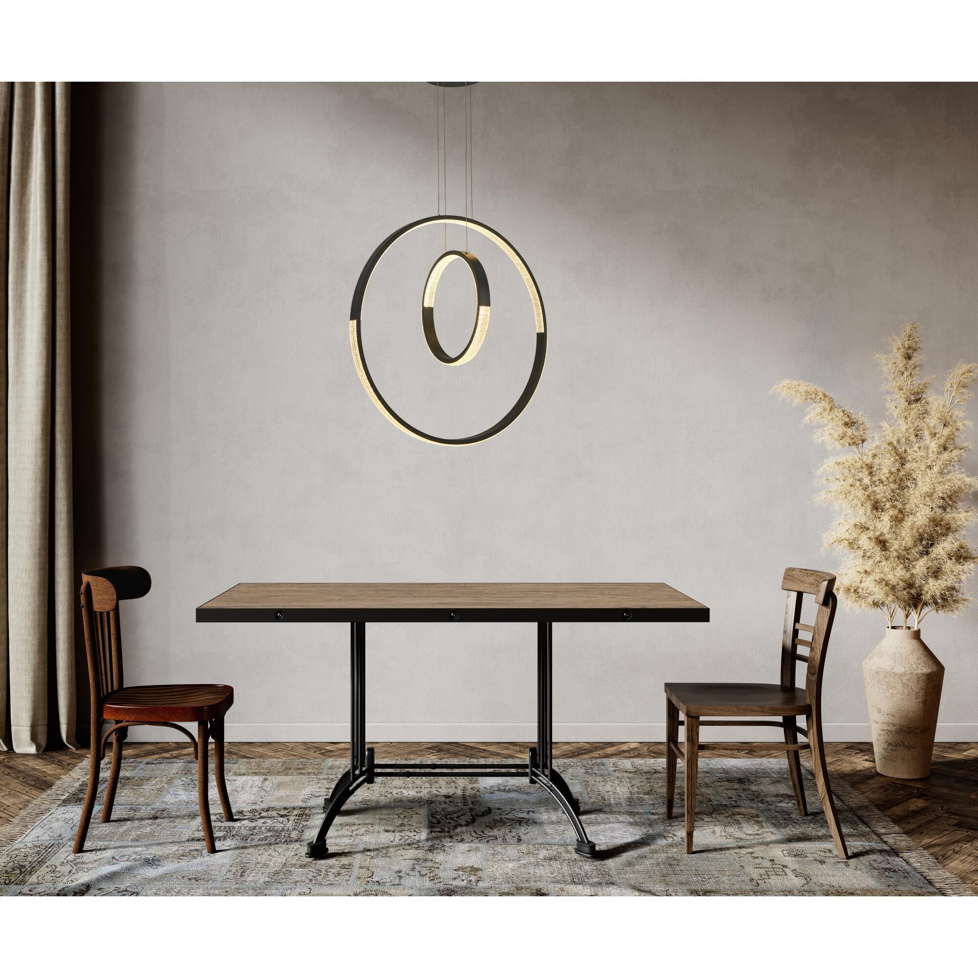 Ezra 32 Inch LED Large Pendant by Thumprints