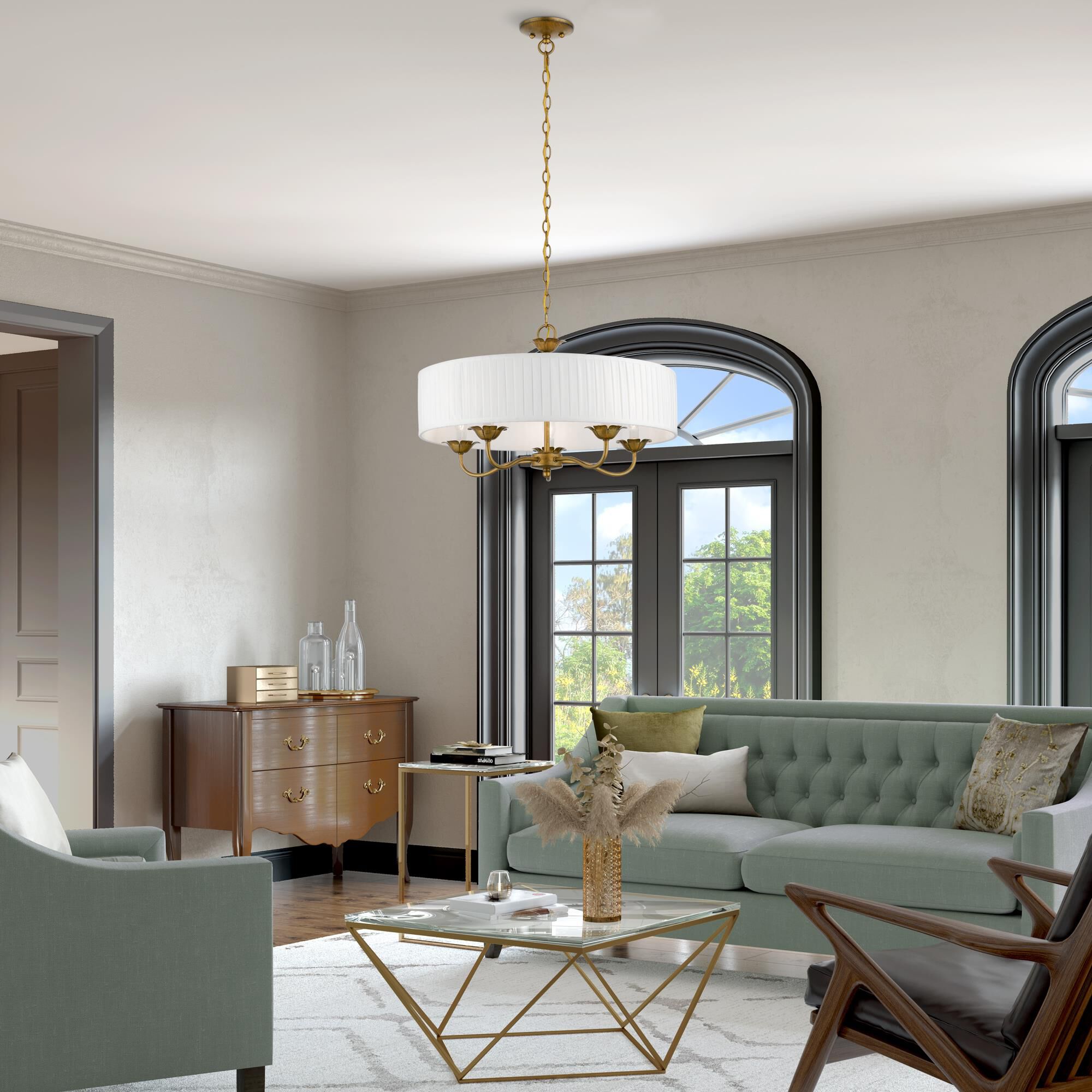 Edinburgh 5 Light Chandelier by Livex Lighting