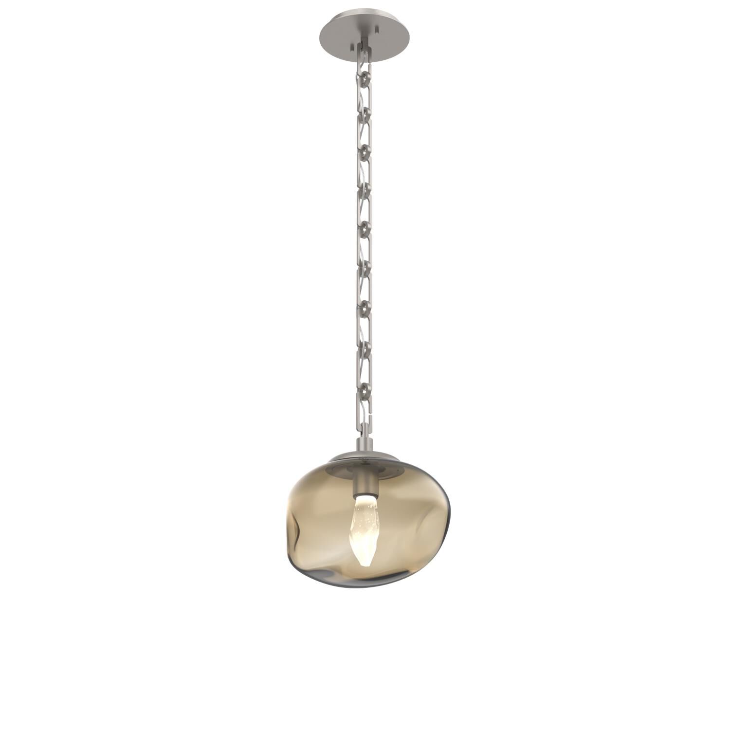 Shown in Beige Silver finish and Bronze with Large Crystal glass