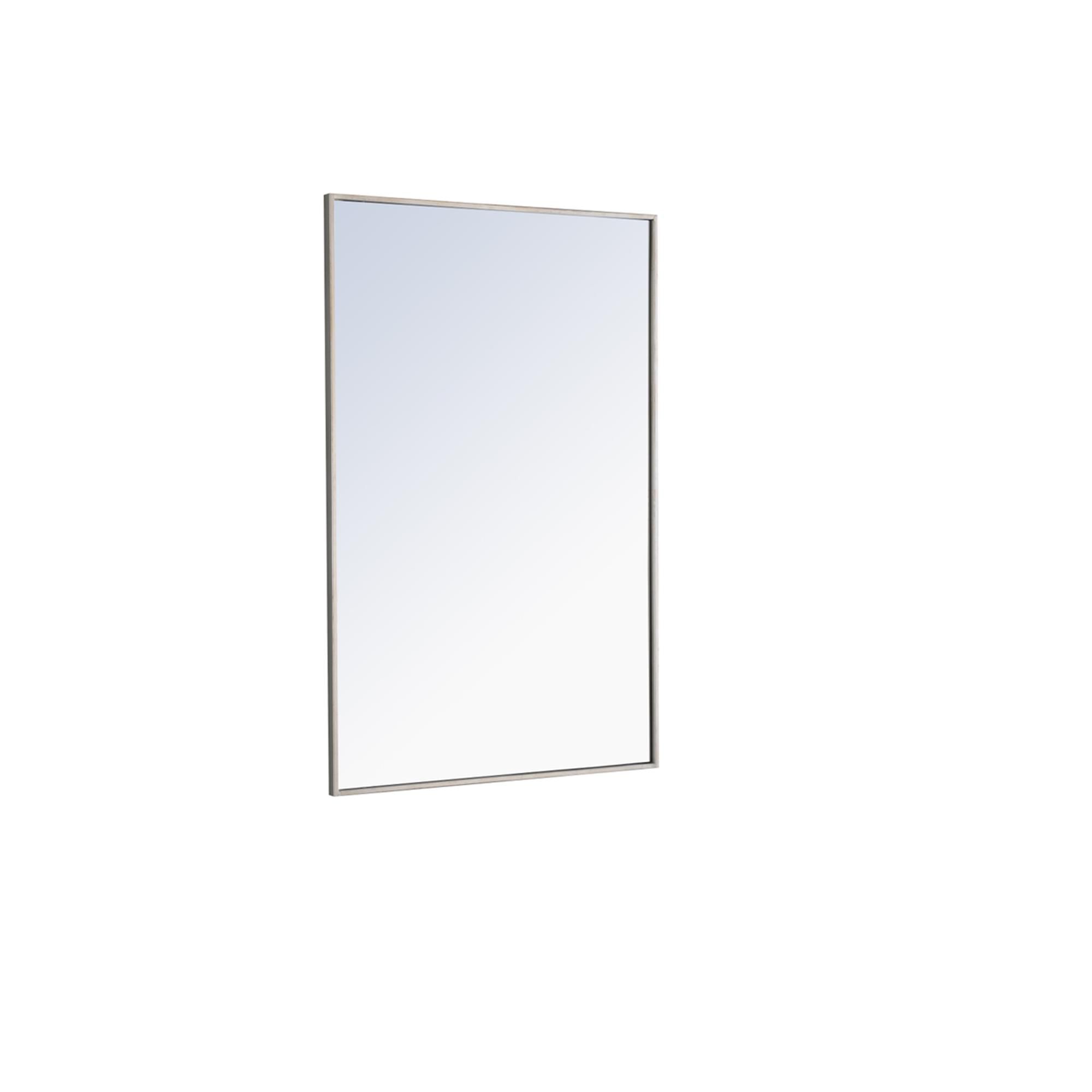 Shown in Silver finish and Clear Mirror Beveled glass