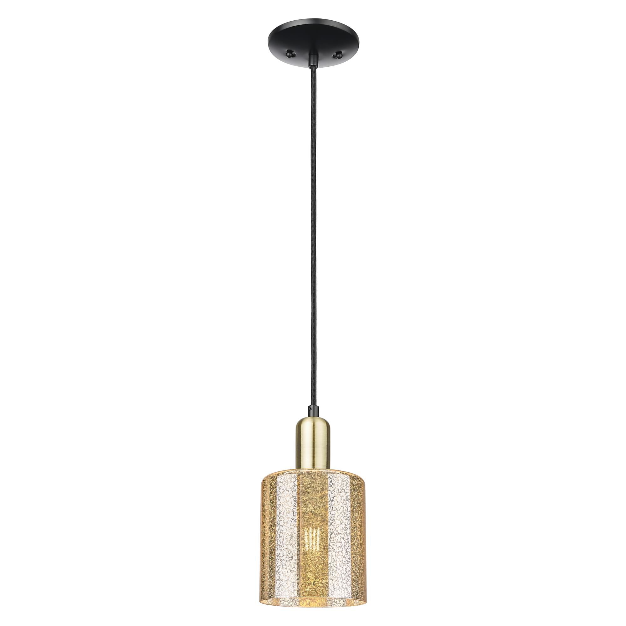 Shown in Black Antique Brass finish and Mercury glass