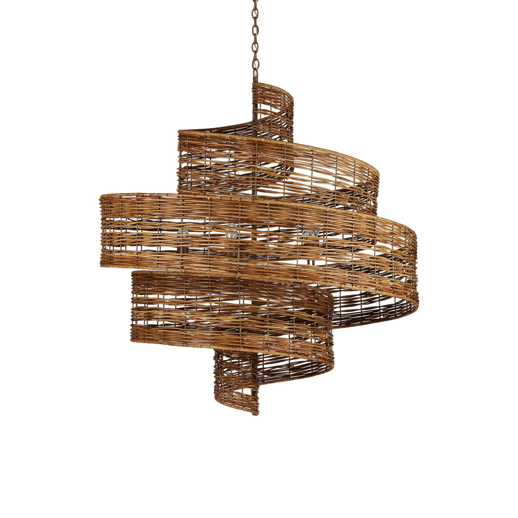 Hiroshi Koshitaka Saisei 45 Inch 5 Light Chandelier by Currey and Company