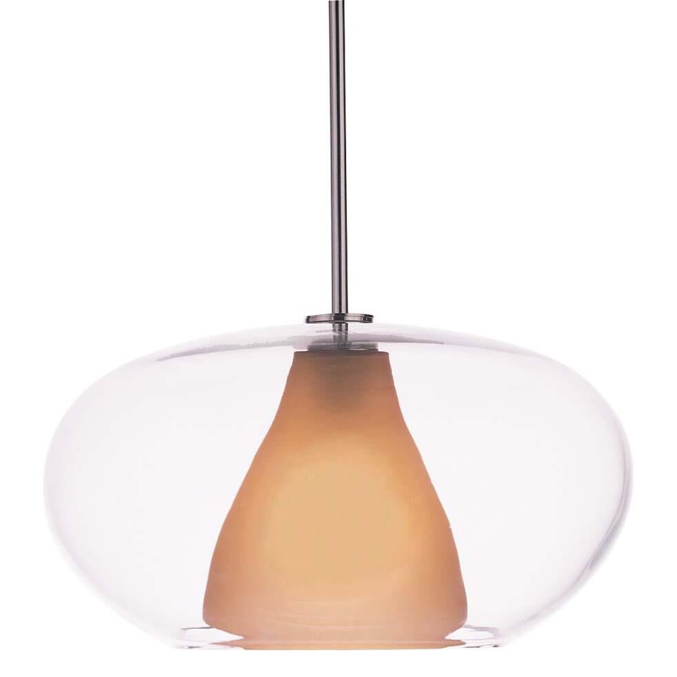 Shown in Chrome finish and Clear glass