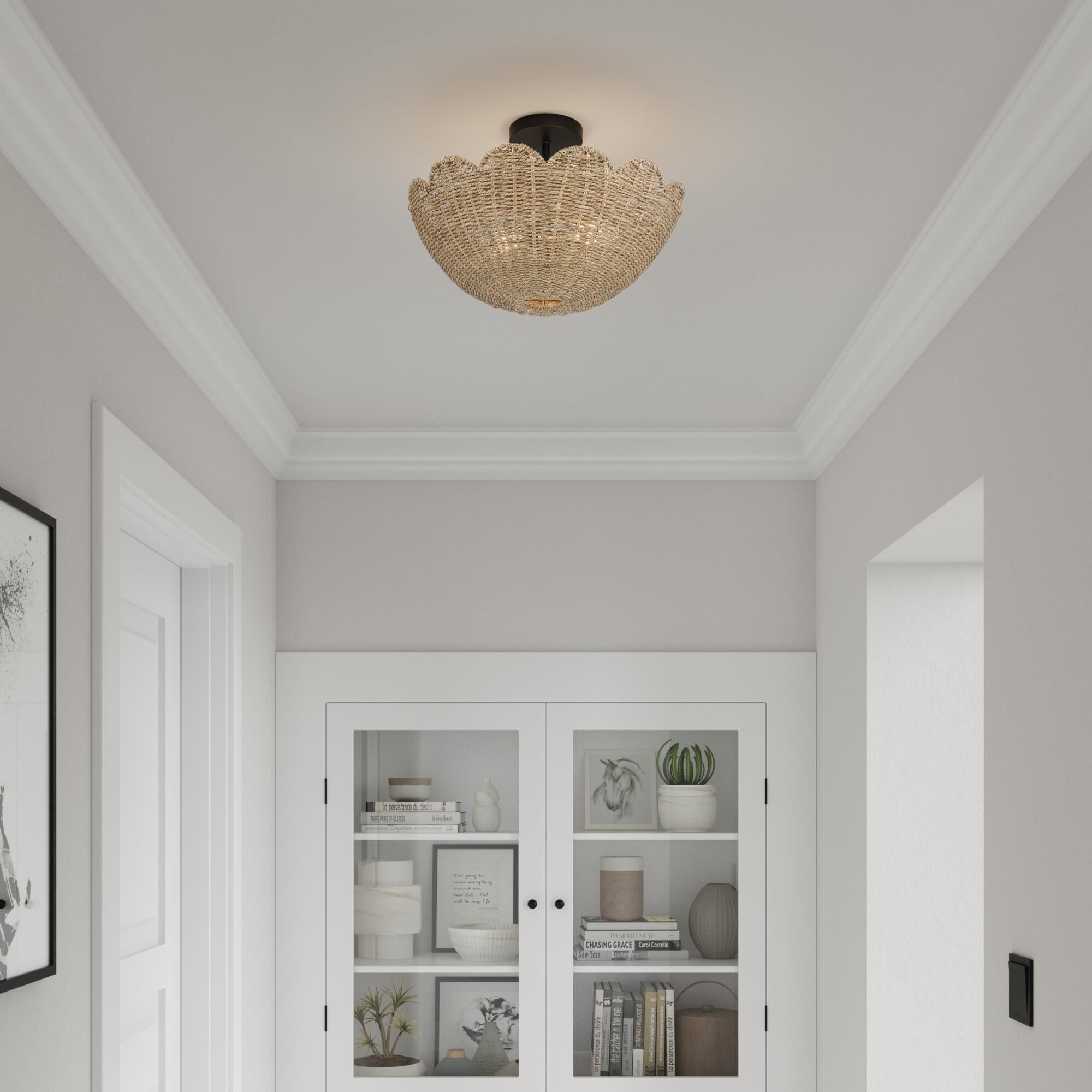 Malura 16 Inch Semi Flush Mount by Millennium Lighting