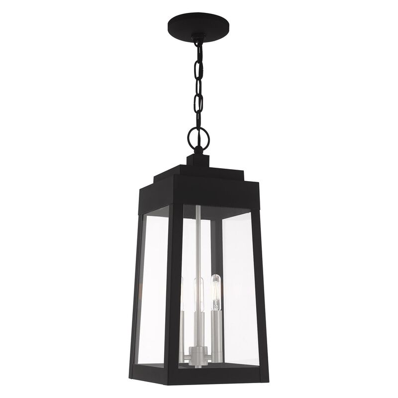 Oslo 19 Inch Tall 3 Light Outdoor Hanging Lantern by Livex Lighting