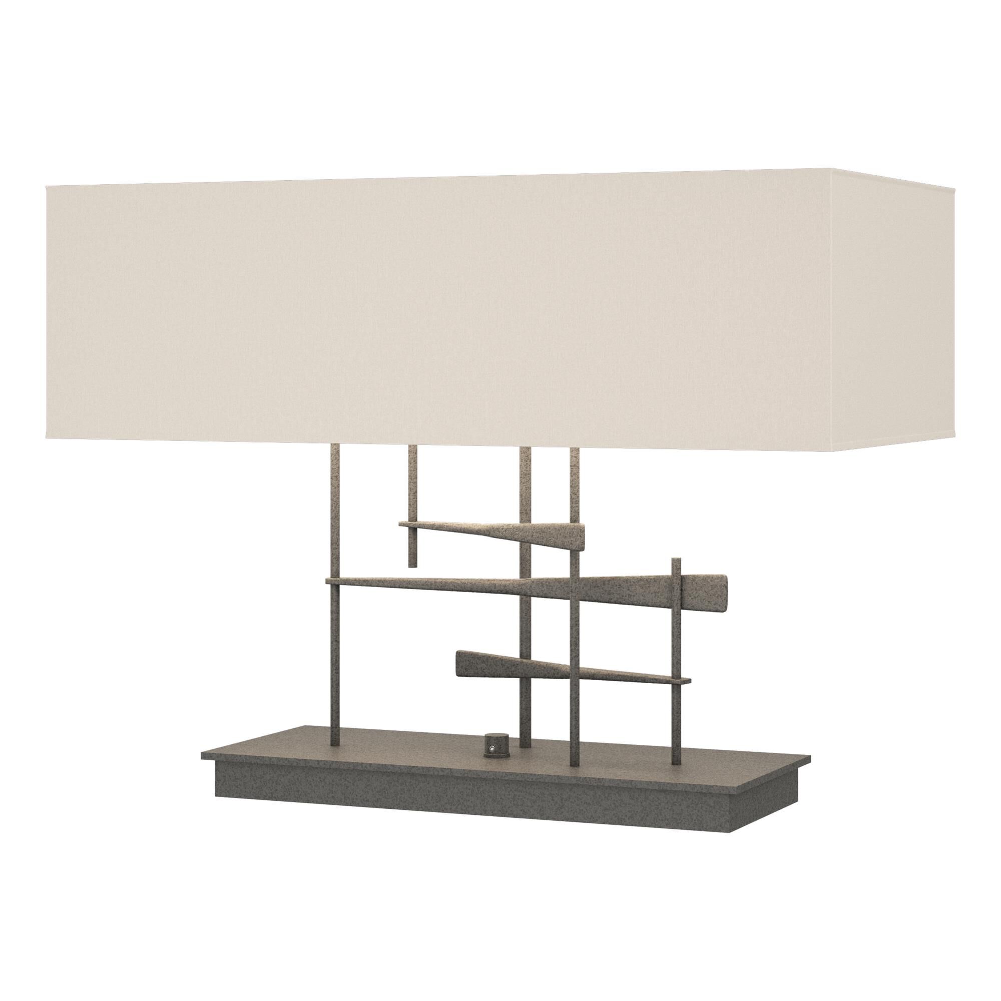 Shown in Natural Iron finish and Flax shade